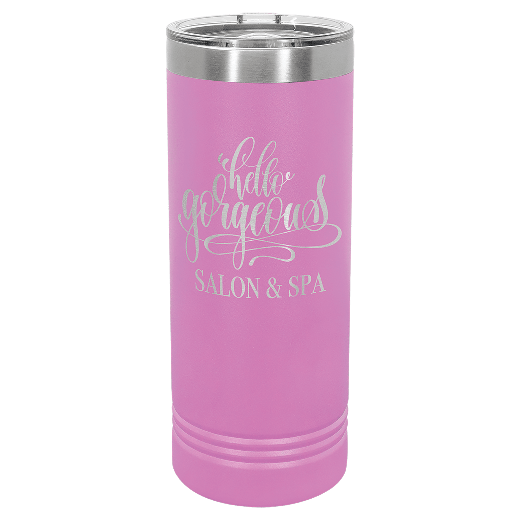 Baby Pink Insulated Stainless Steel Tumbler Bottle with Custom Engraved Logo