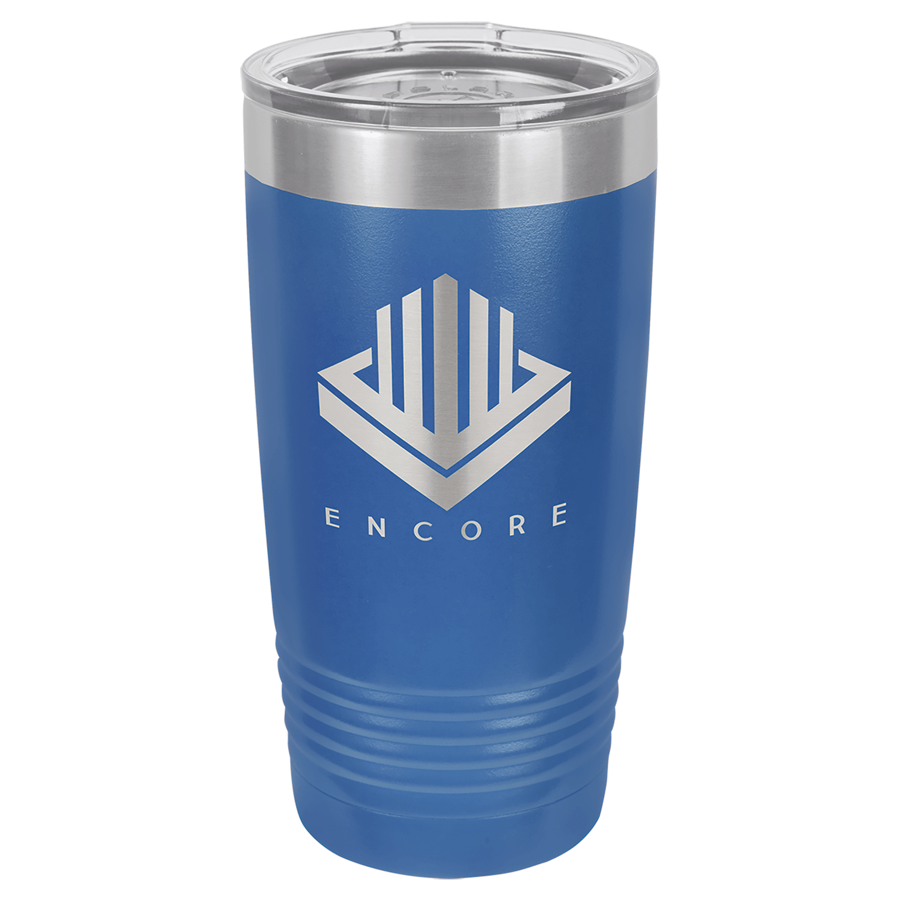 Blue Insulated Stainless Steel Tumbler Mug with Custom Logo