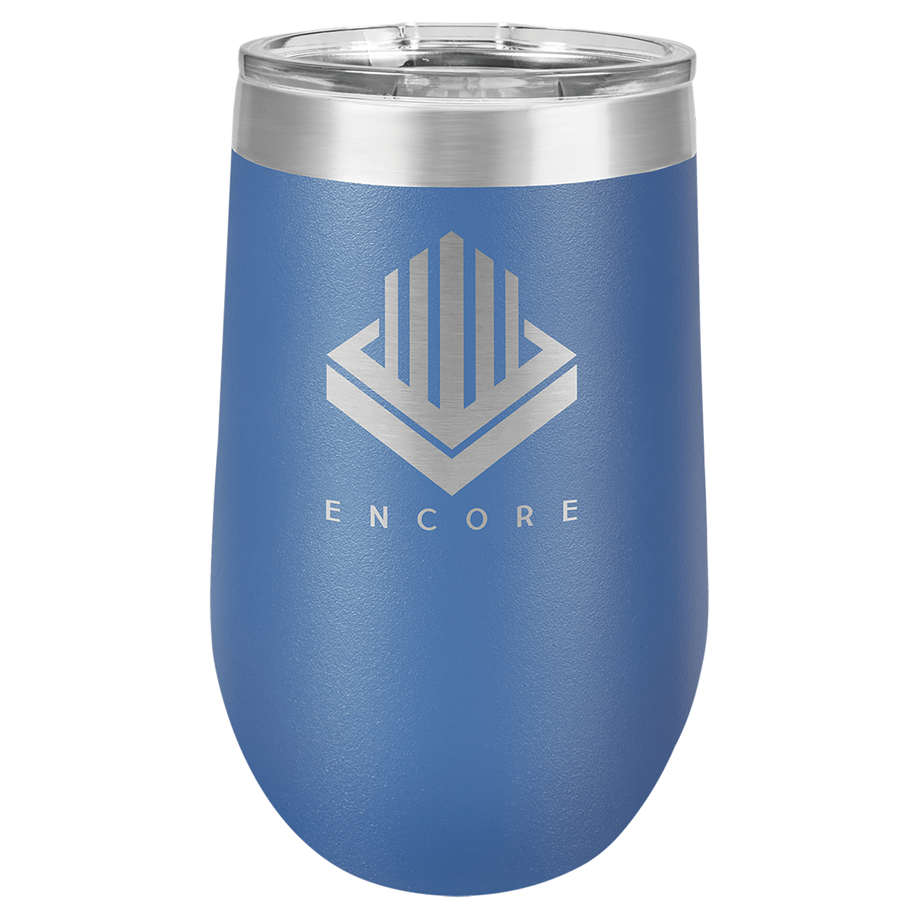 Blue Tumbler Travel Mug with Custom Logo