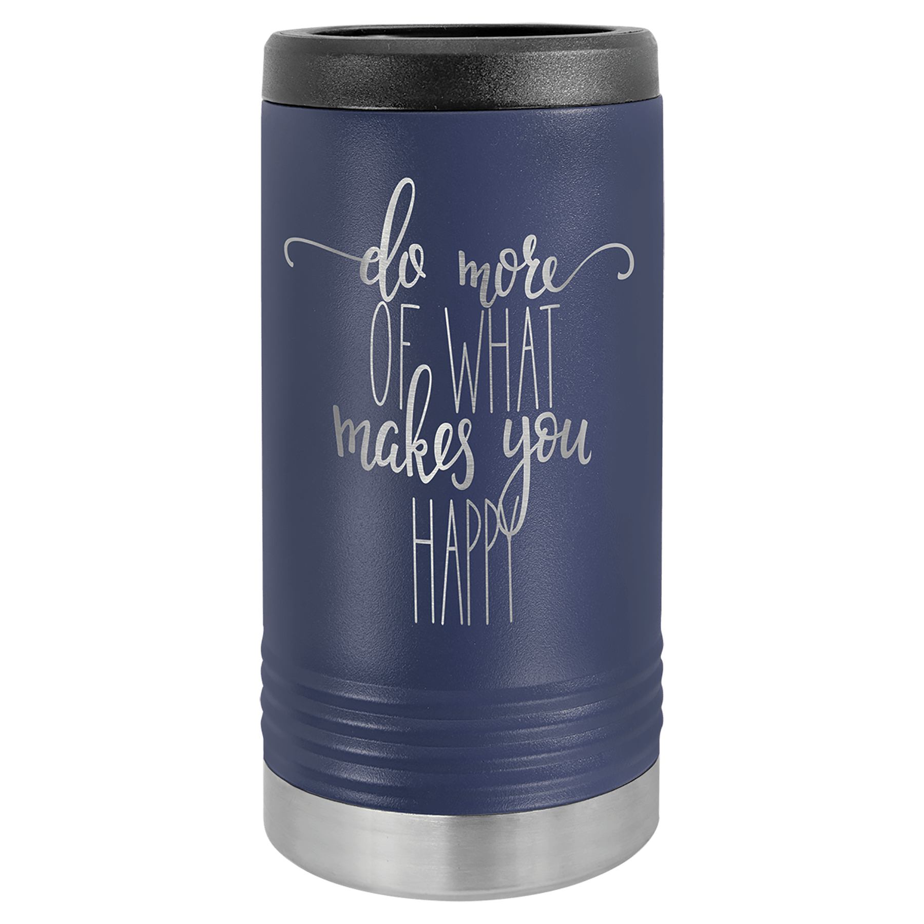 Custom Engraved Dark Blue Stainless Steel Insulated Tall Tumbler