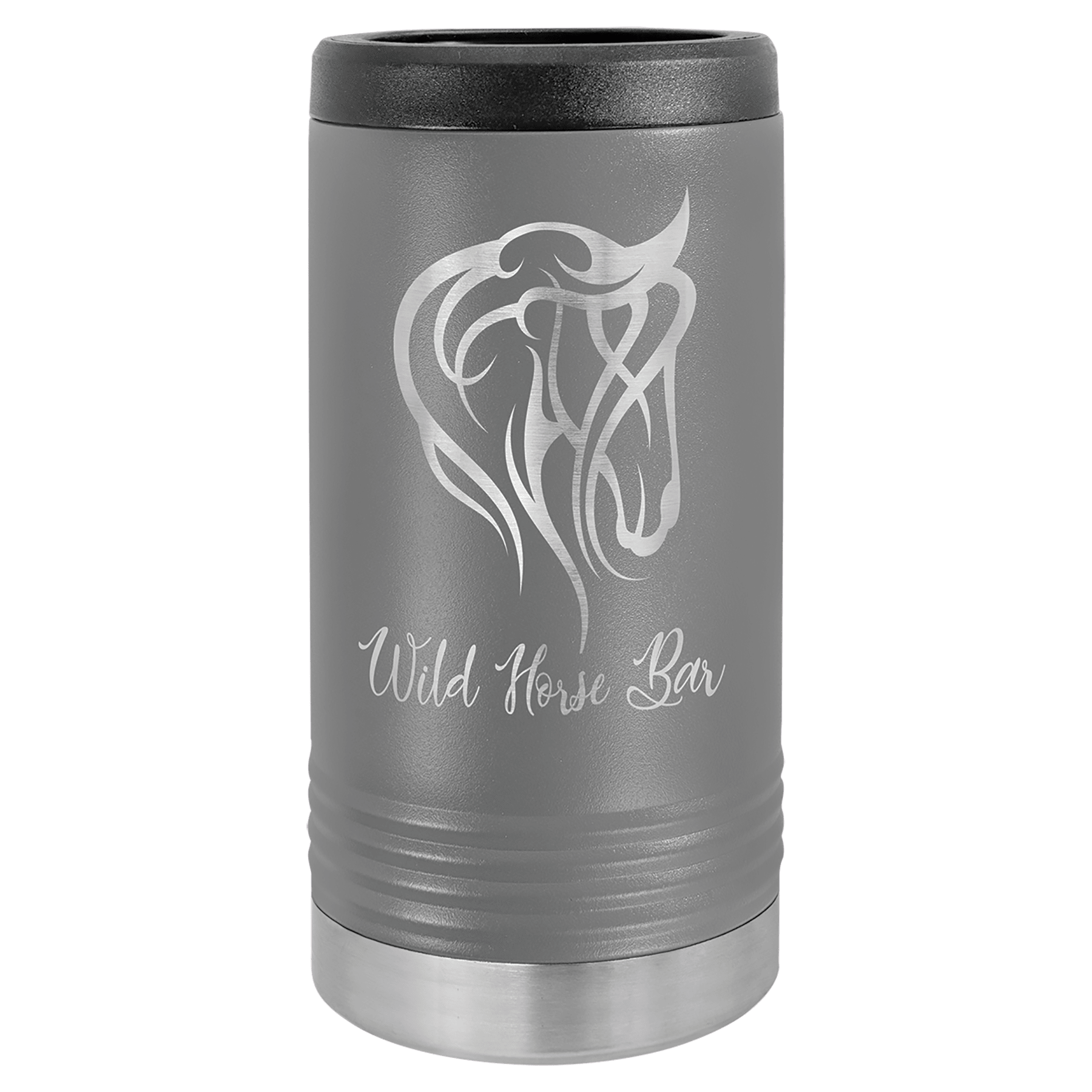 Custom Engraved Gray Stainless Steel Insulated Tall Tumbler
