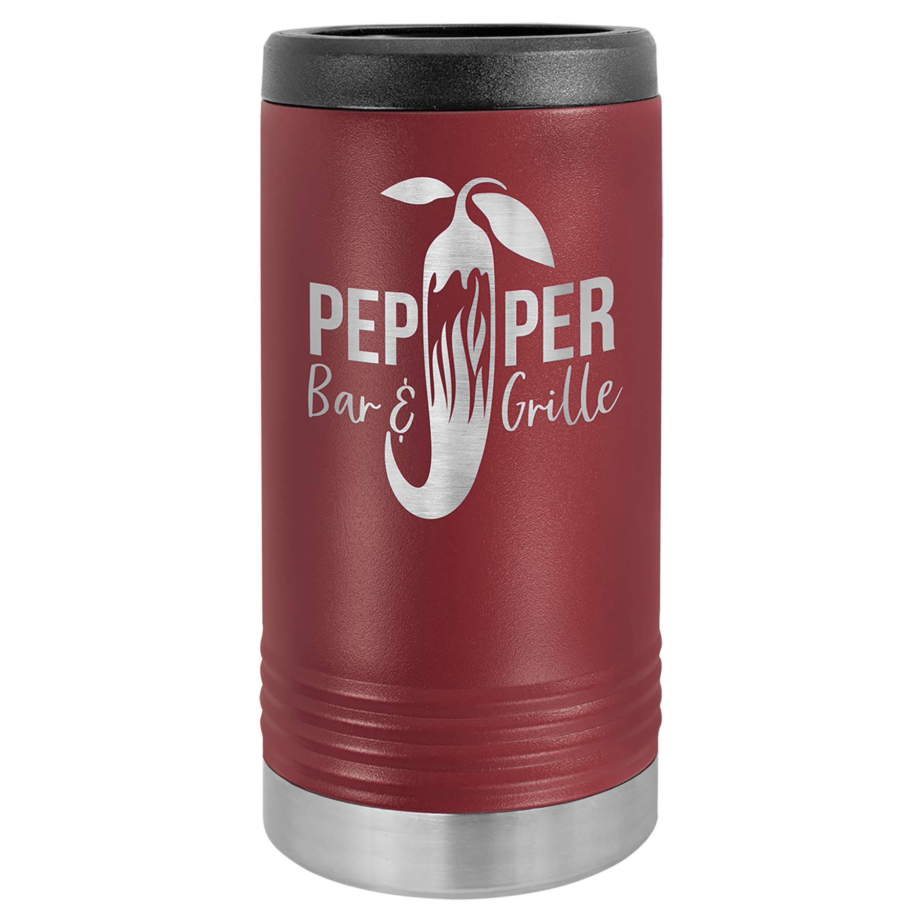 Custom Engraved Maroon Stainless Steel Insulated Tall Tumbler