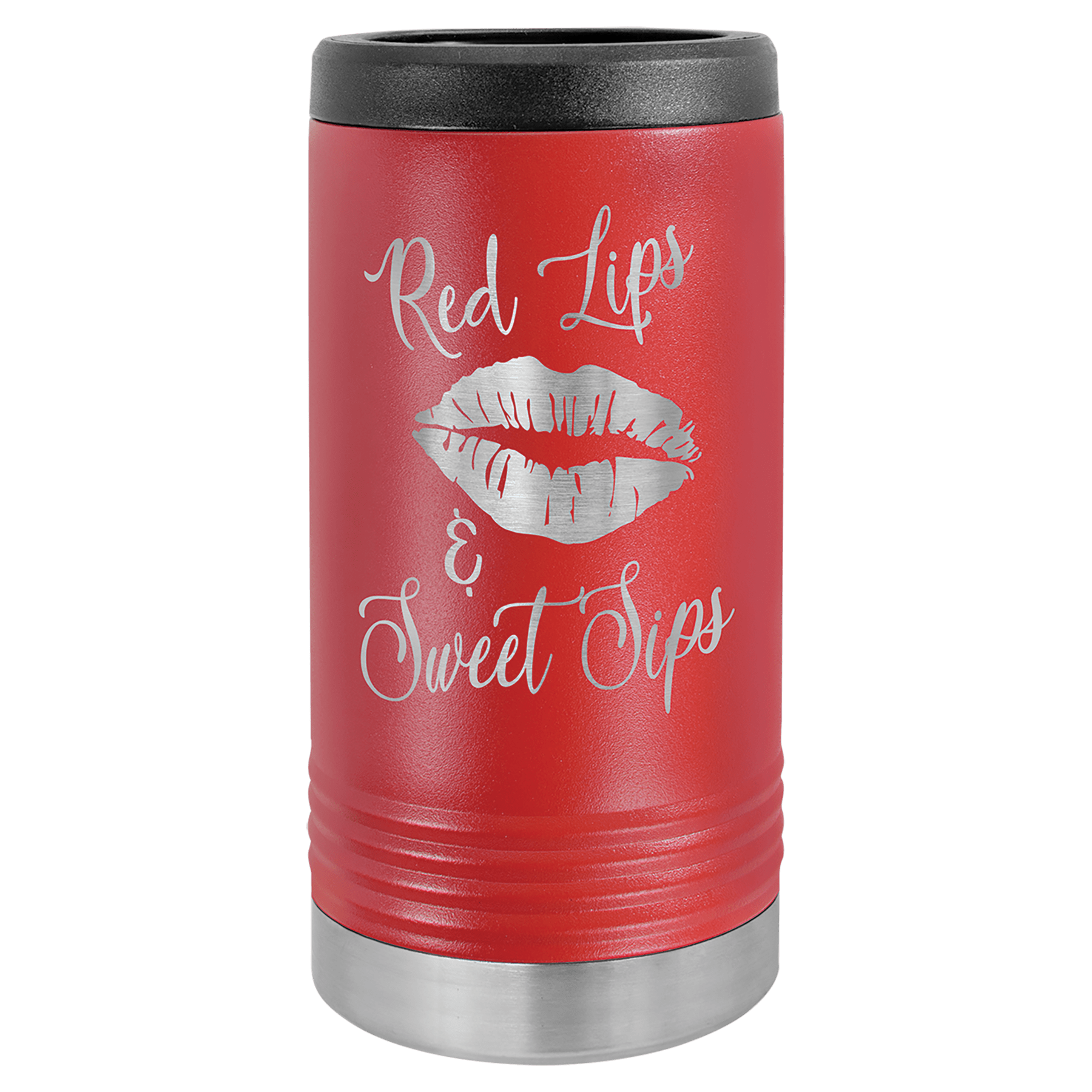 Custom Engraved Red Stainless Steel Insulated Tall Tumbler