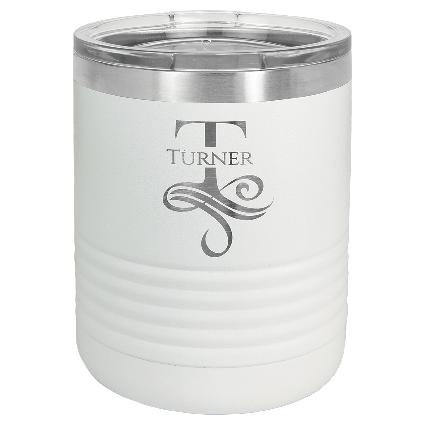 Custom Engraved White Stainless Steel Insulated Tumbler