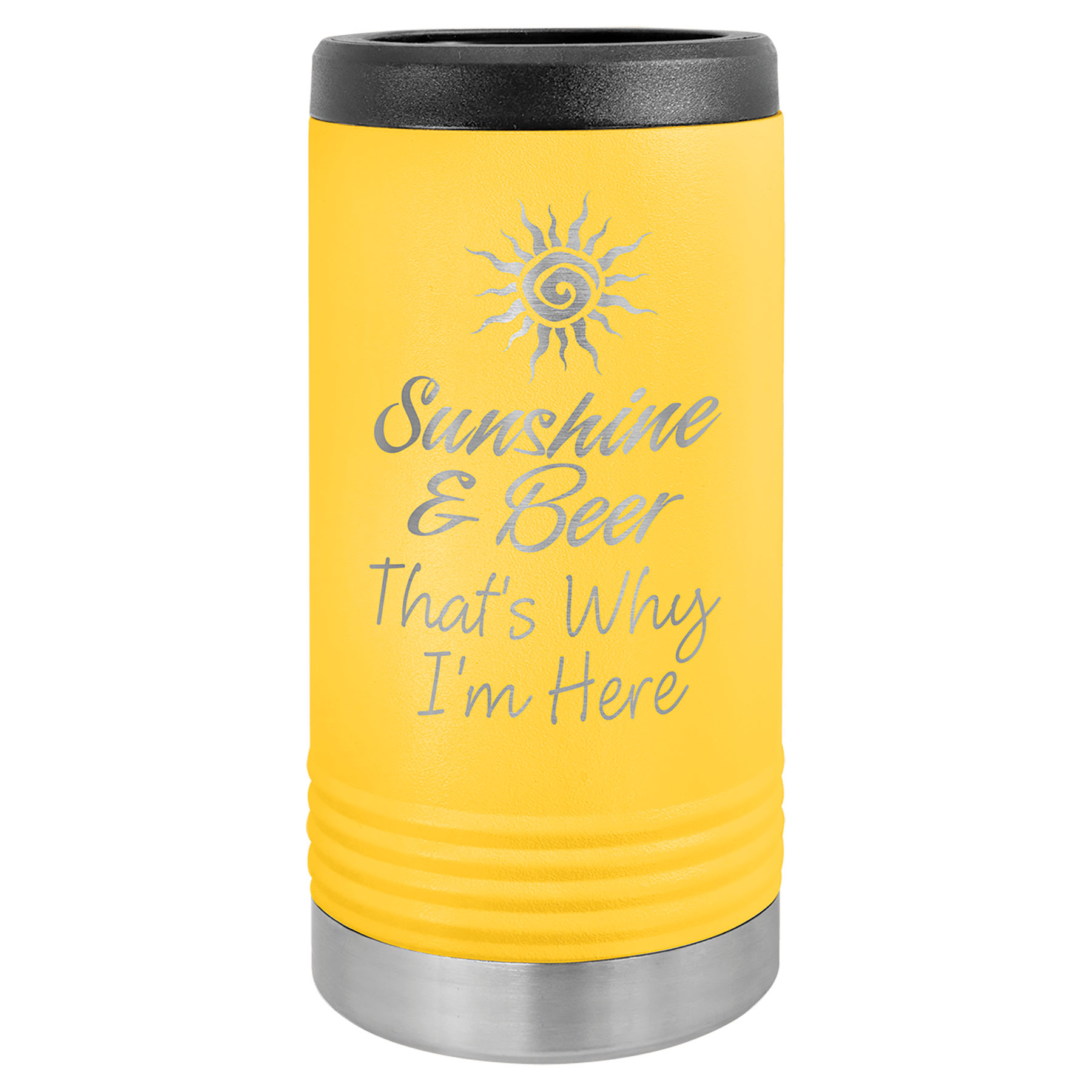 Custom Engraved Yellow Stainless Steel Insulated Tall Tumbler