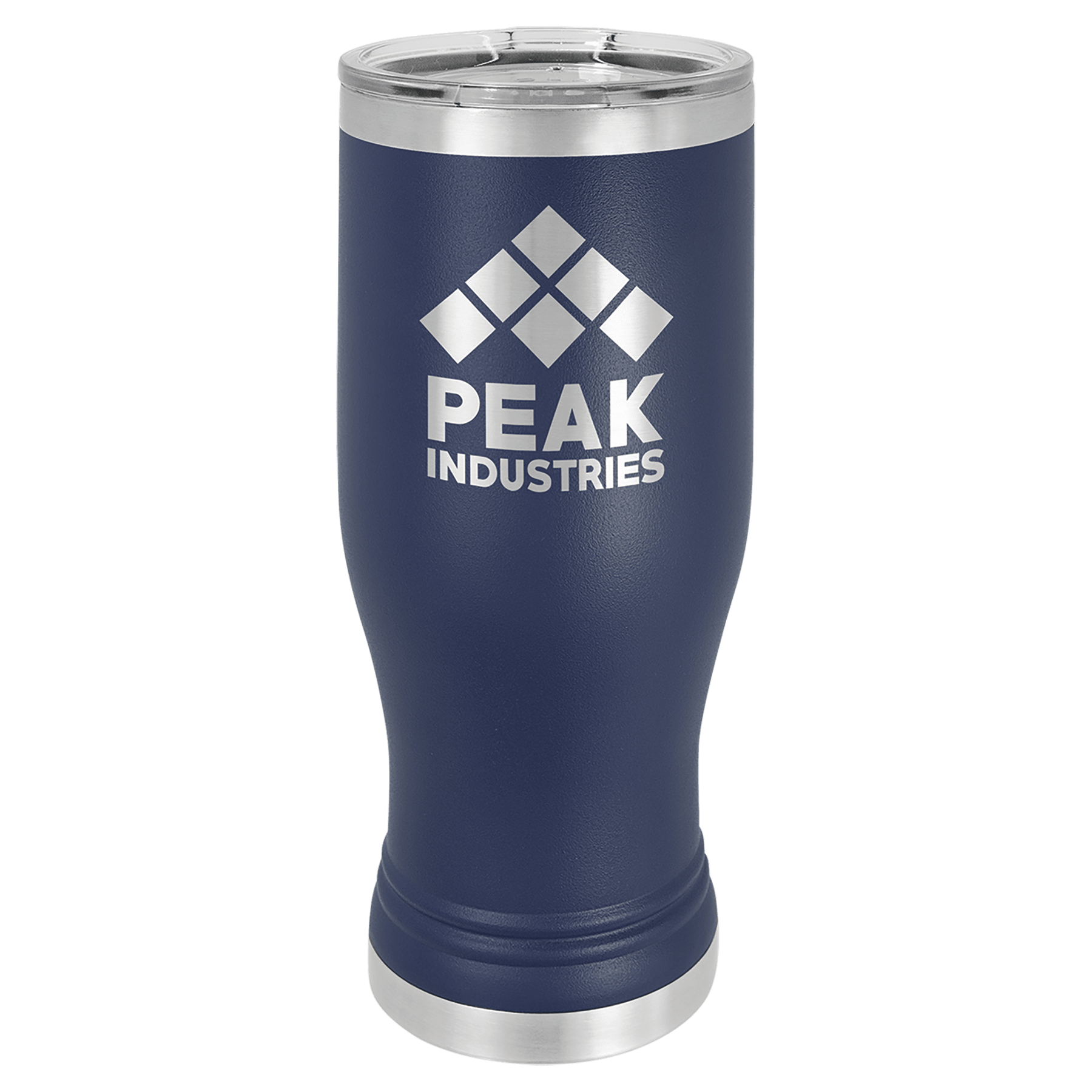 Dark Blue Insulated Tumbler Mug with Custom Logo Engraving