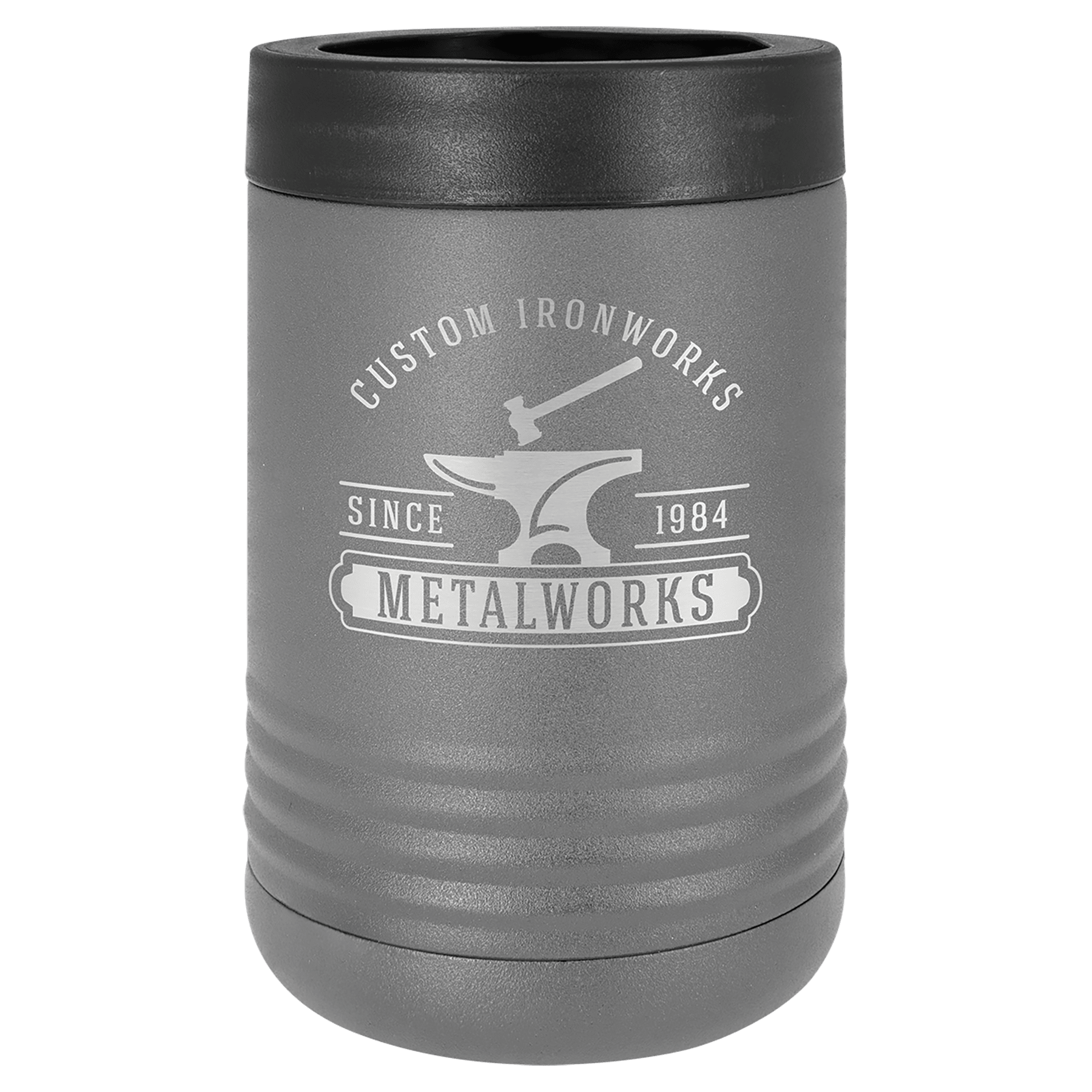 Gray Stainless Steel Insulated Tumbler with Custom Logo Engraving