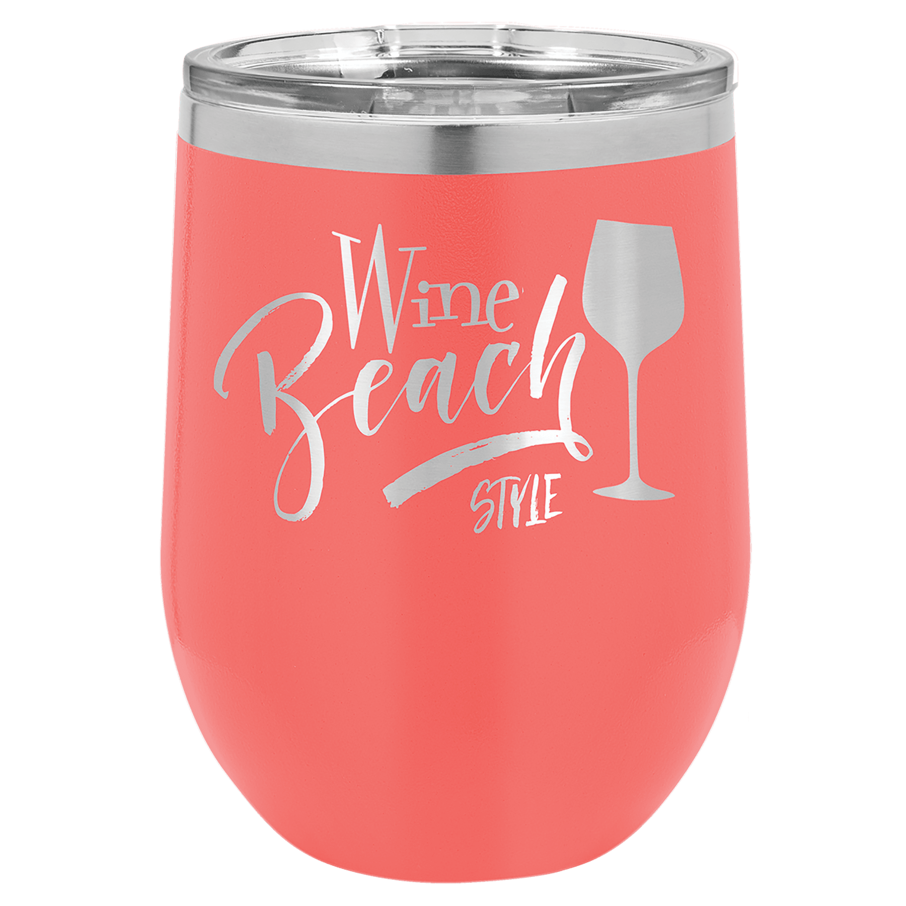 Insulated Stainless Steel Tumbler Cup with Custom Logo in Baby Pink Color