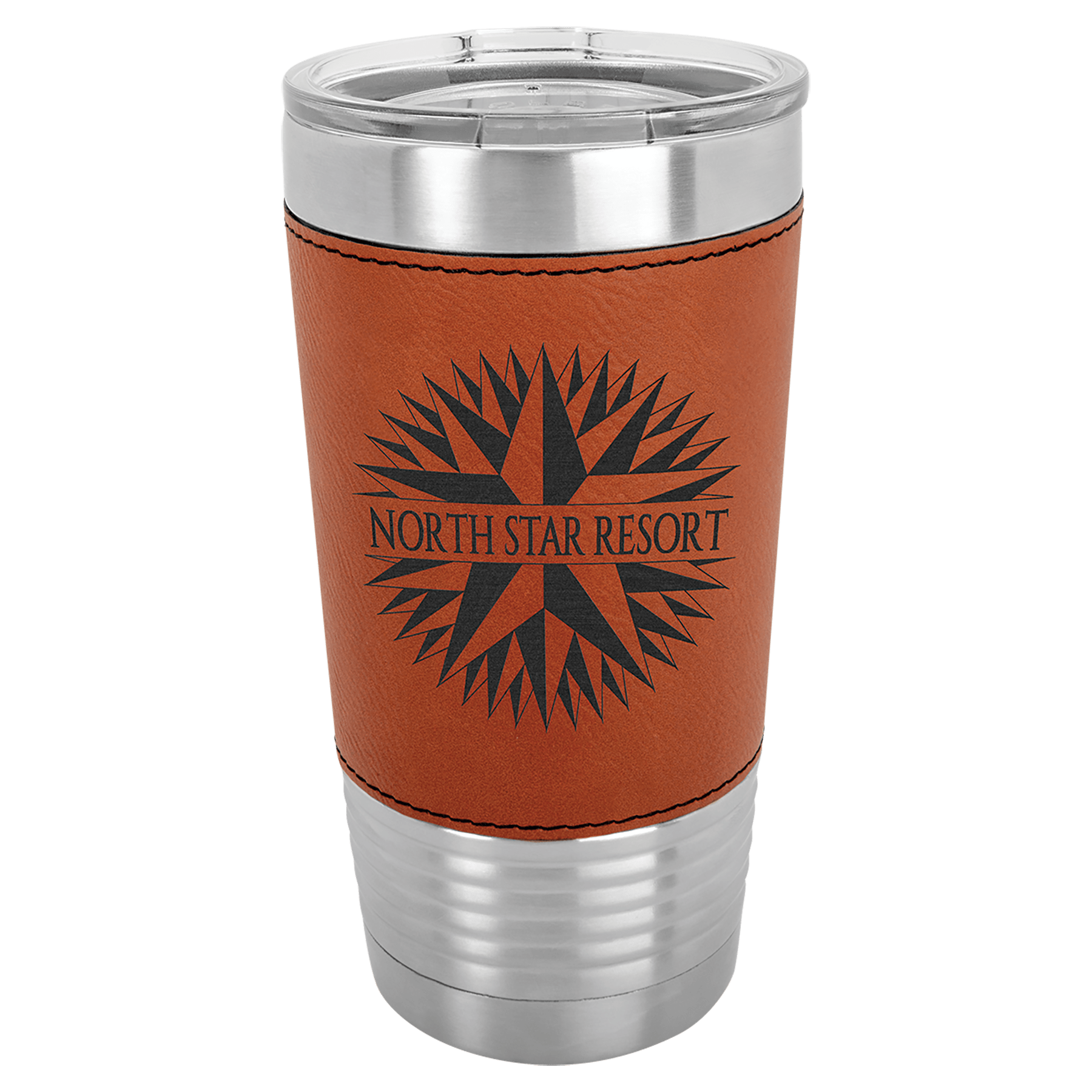 Insulated Orange Tumbler Mug with custom logo