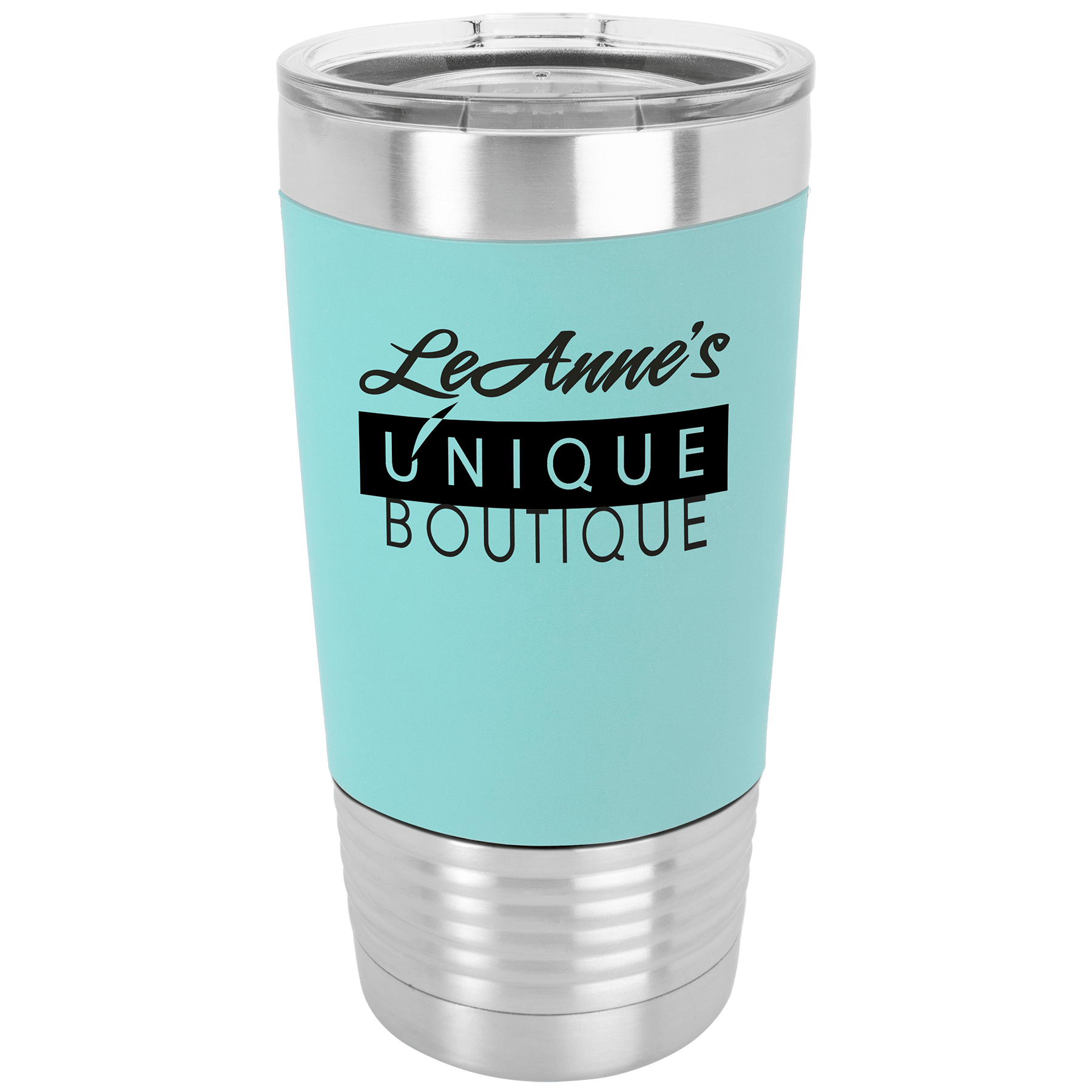 Teal Insulated Tumbler Mug with logo