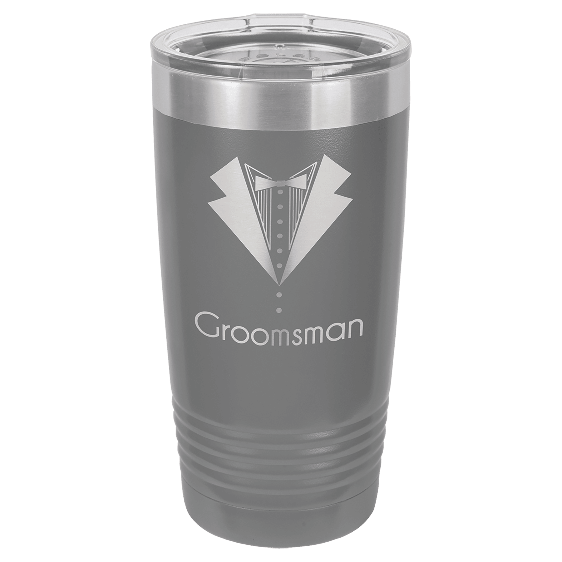 Light Gret Insulated Stainless Steel Tumbler Mug with Custom Logo