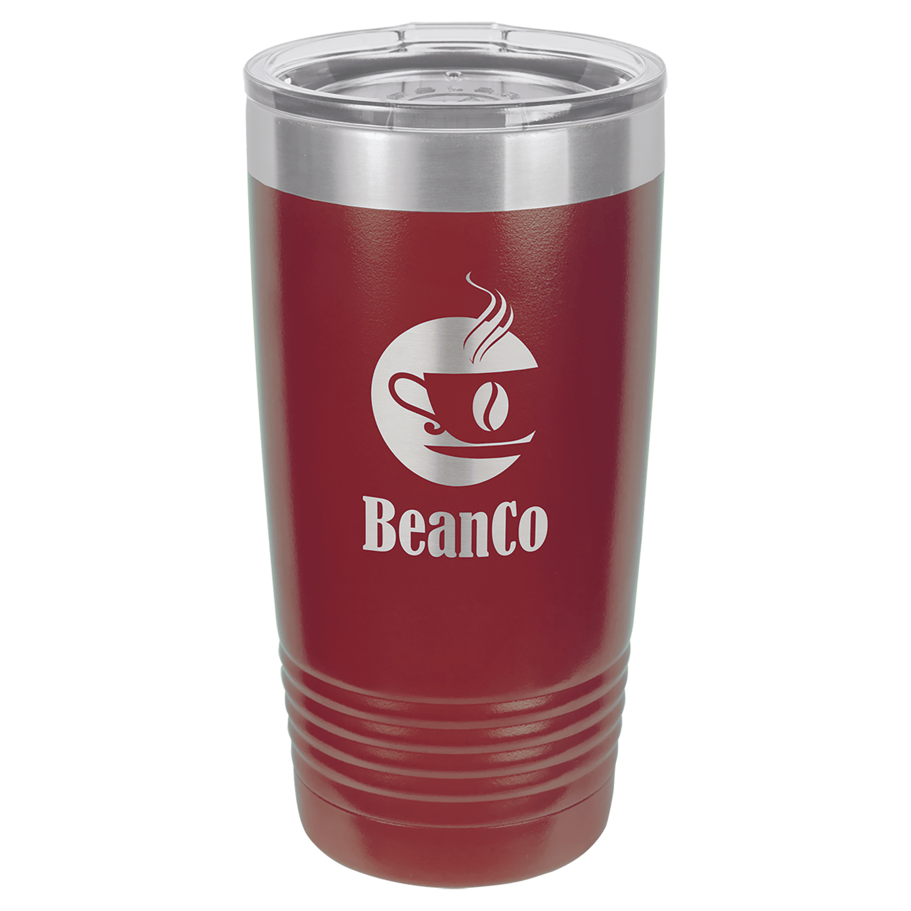 Maroon Insulated Stainless Steel Tumbler Mug with Custom Logo