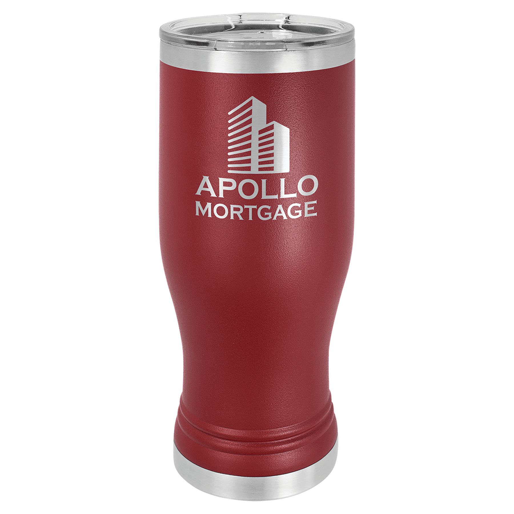 Maroon Insulated Tumbler Mug with Custom Logo Engraving