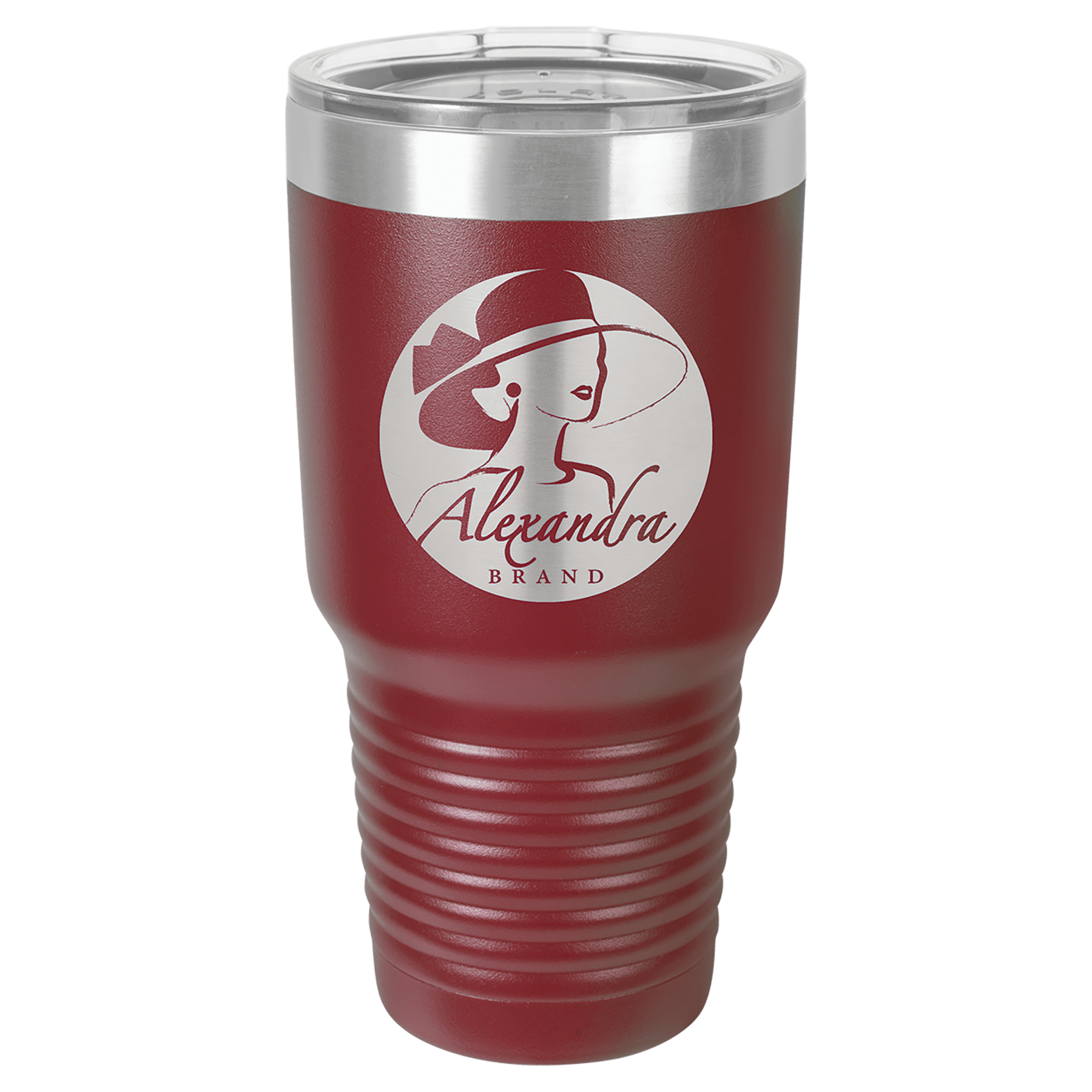 Maroon Stainless Steel Insulated Tumbler Cup with Custom Logo