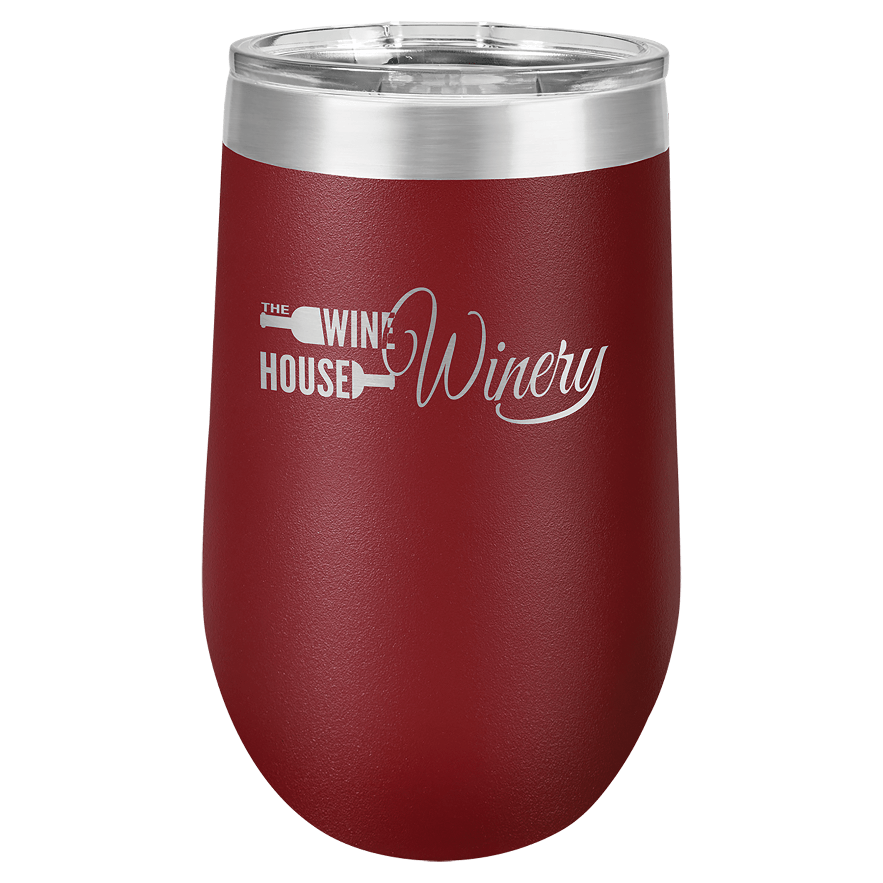 Maroon Tumbler Travel Mug with Custom Logo