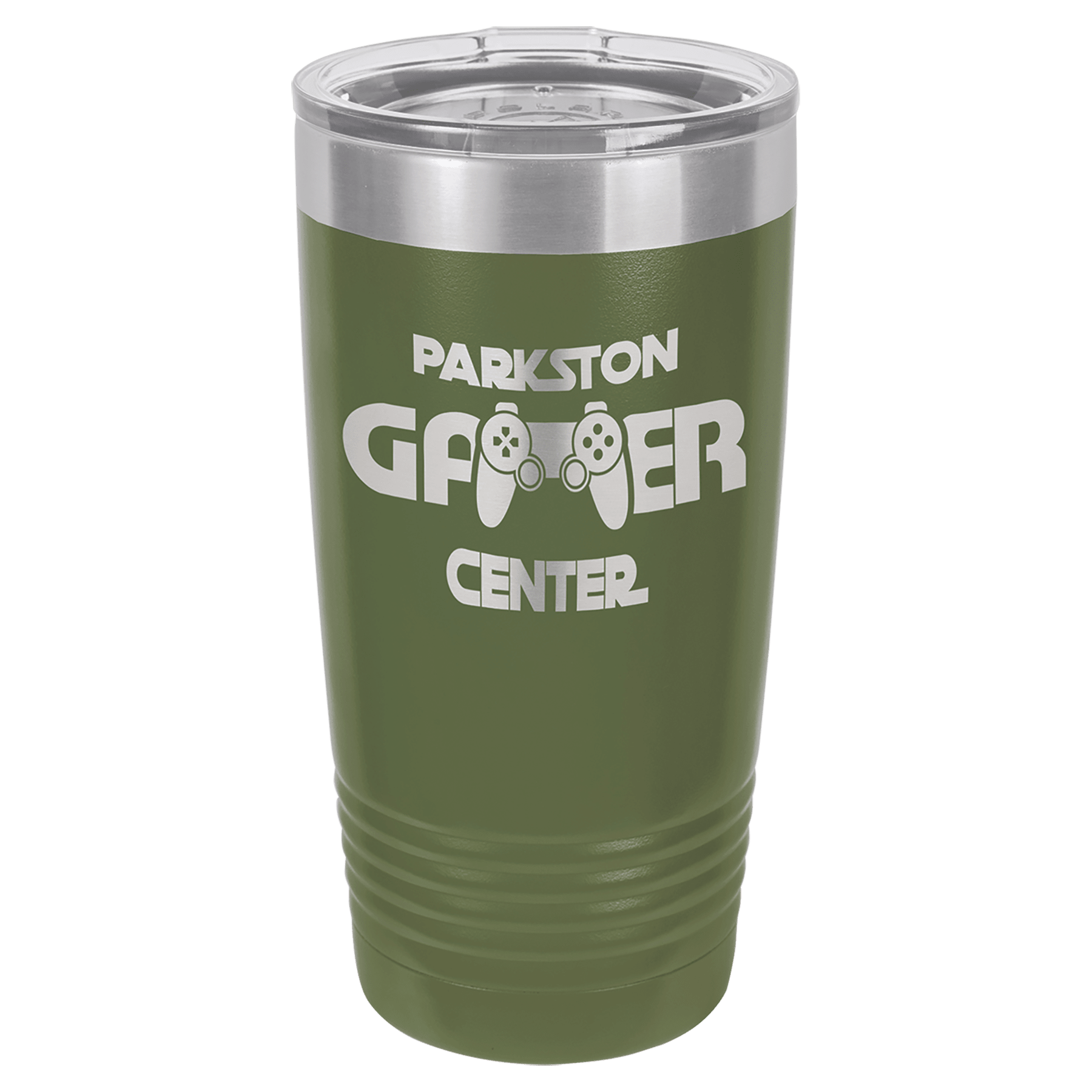 Olive Green Insulated Stainless Steel Tumbler Mug with Custom Logo