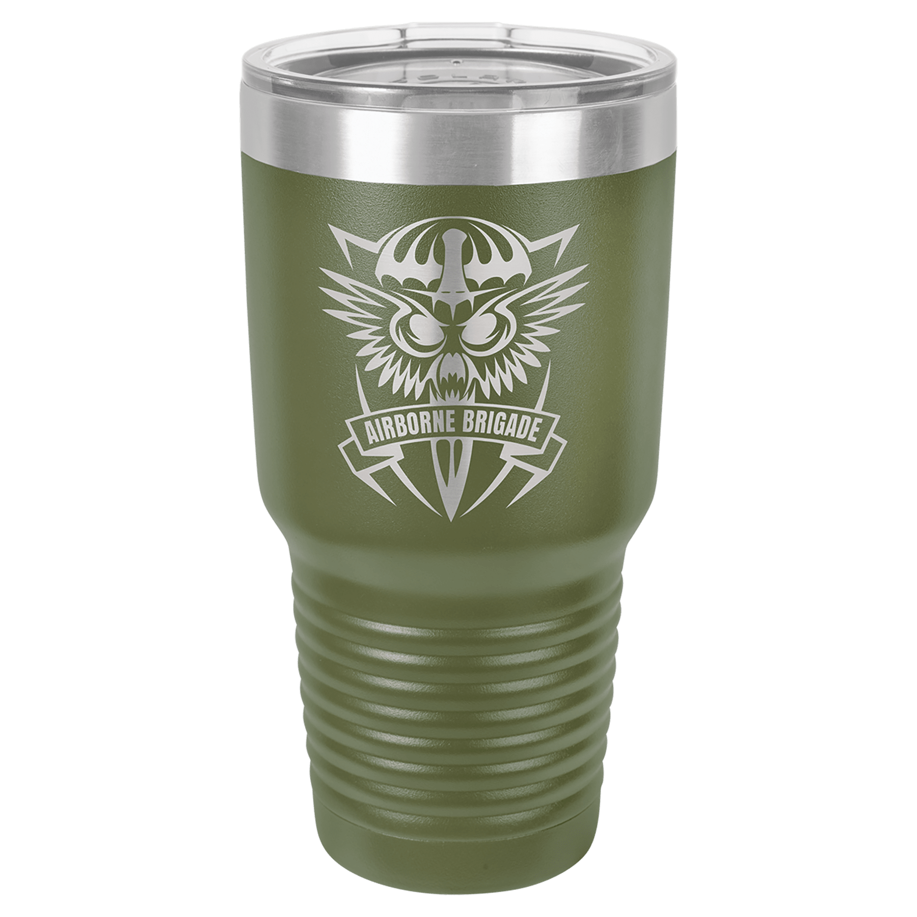 Olive Green Stainless Steel Insulated Tumbler Cup with Custom Logo