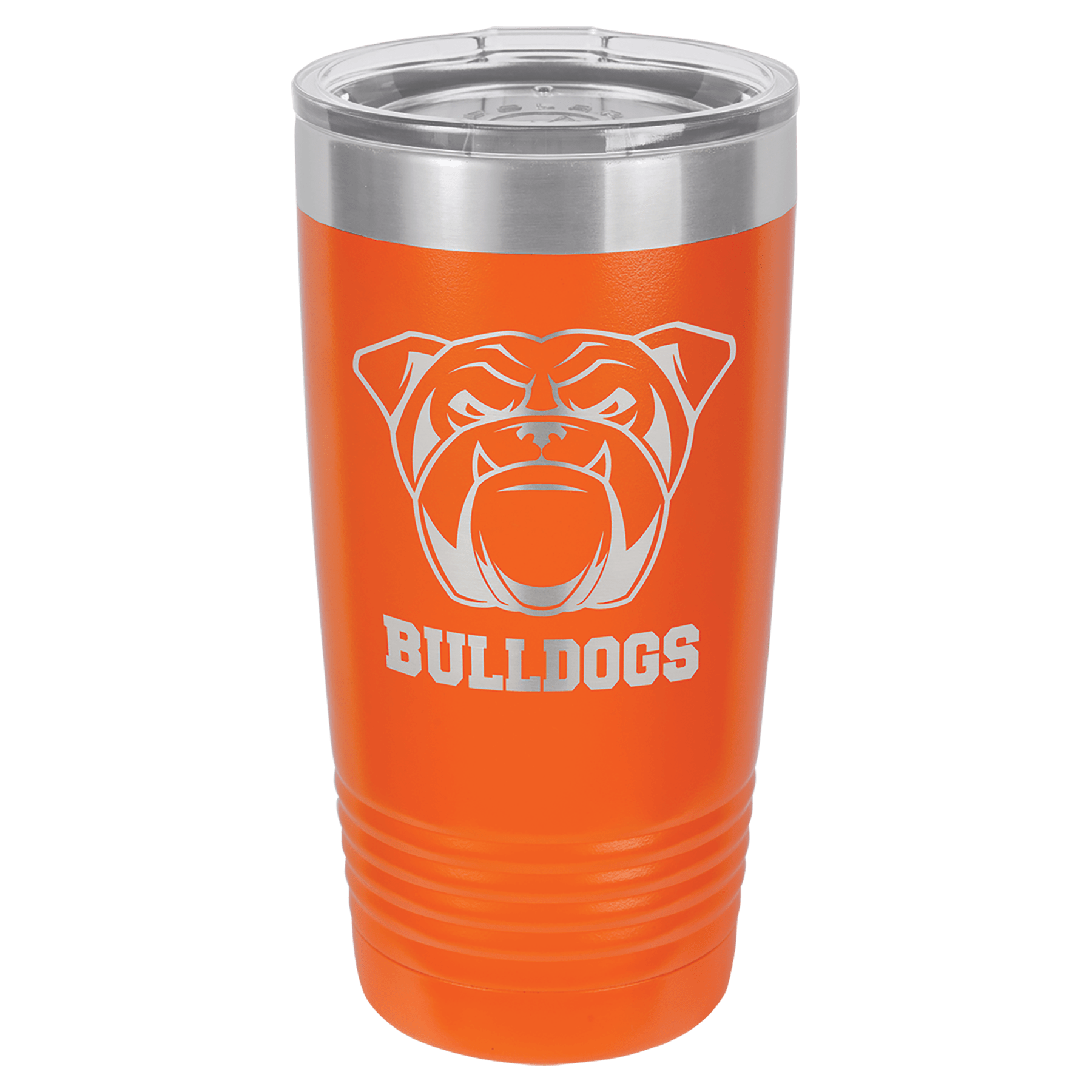 Orange Insulated Stainless Steel Tumbler Mug with Custom Logo