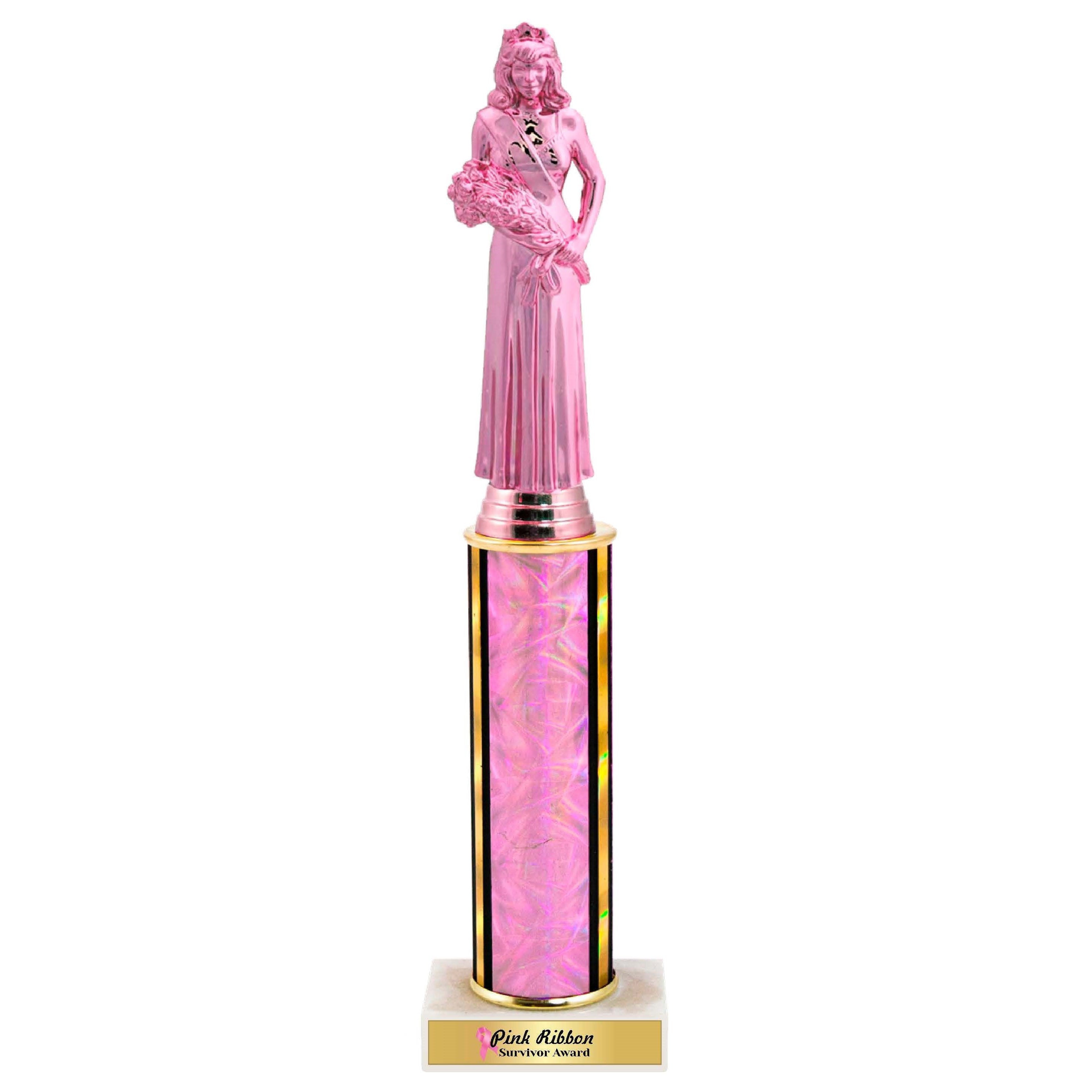Pink Ribbon Survivor Award Trophy