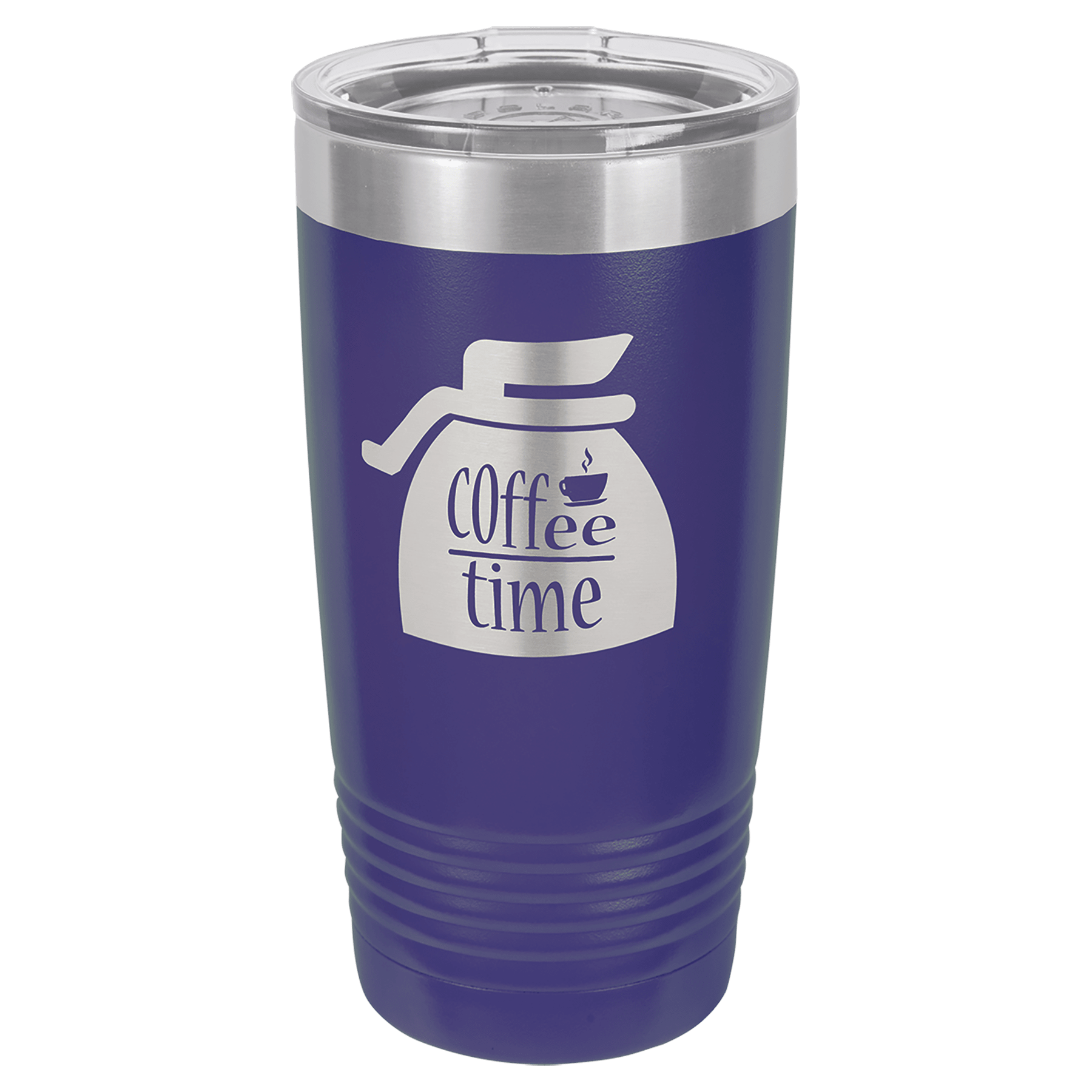 Purple Insulated Stainless Steel Tumbler Mug with Custom Logo