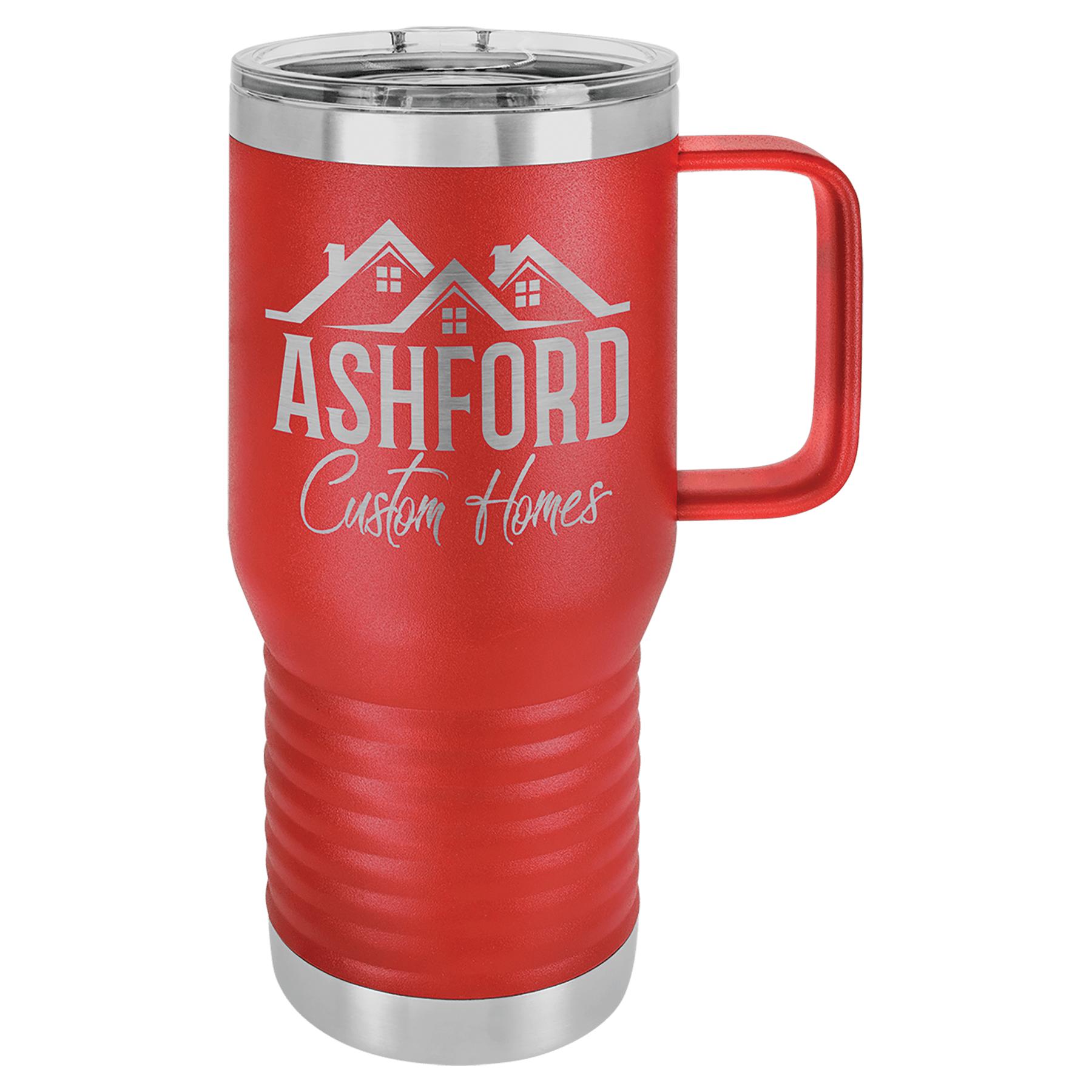 Red Insulated Tumbler Mug with Custom Logo