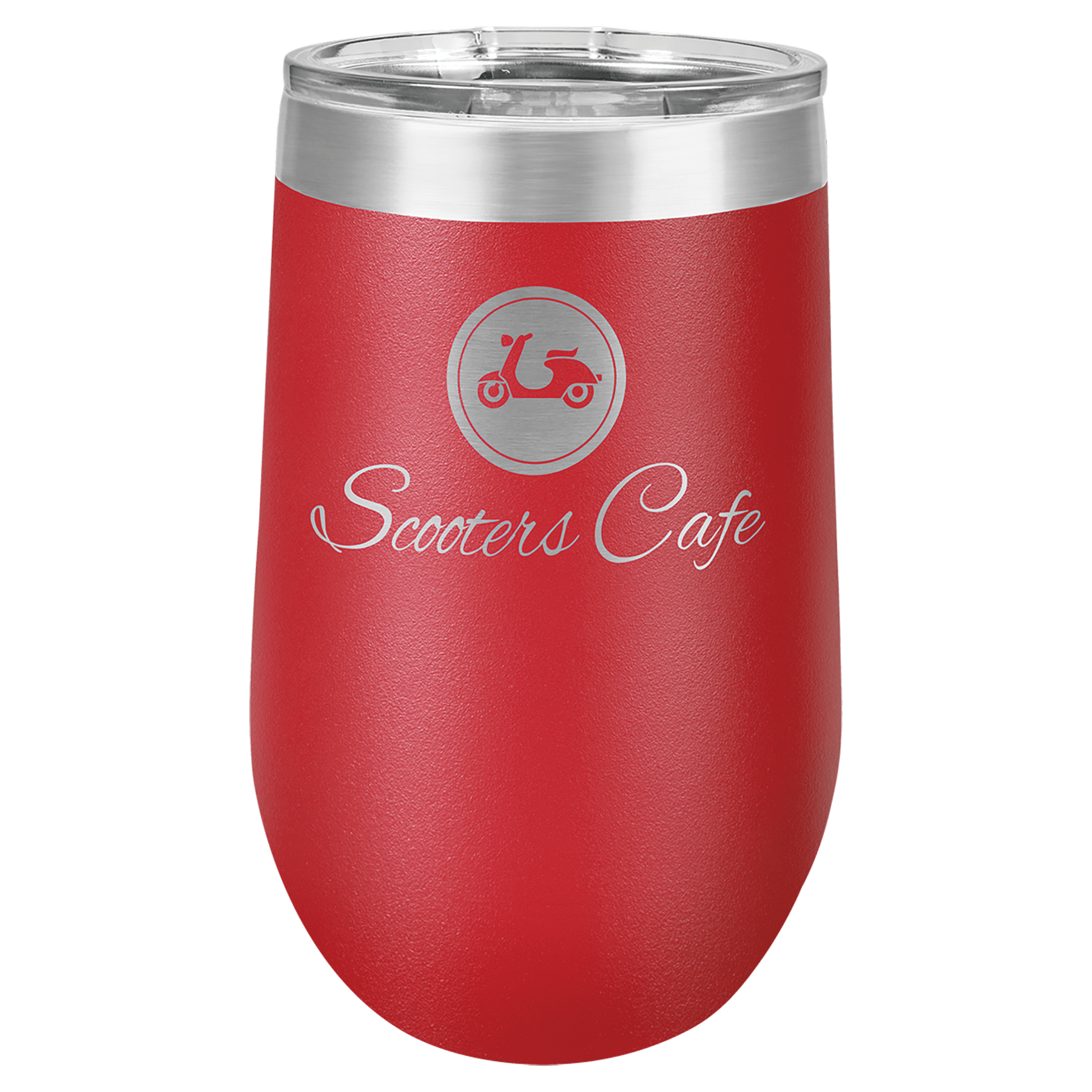 Red Tumbler Travel Mug with Custom Logo