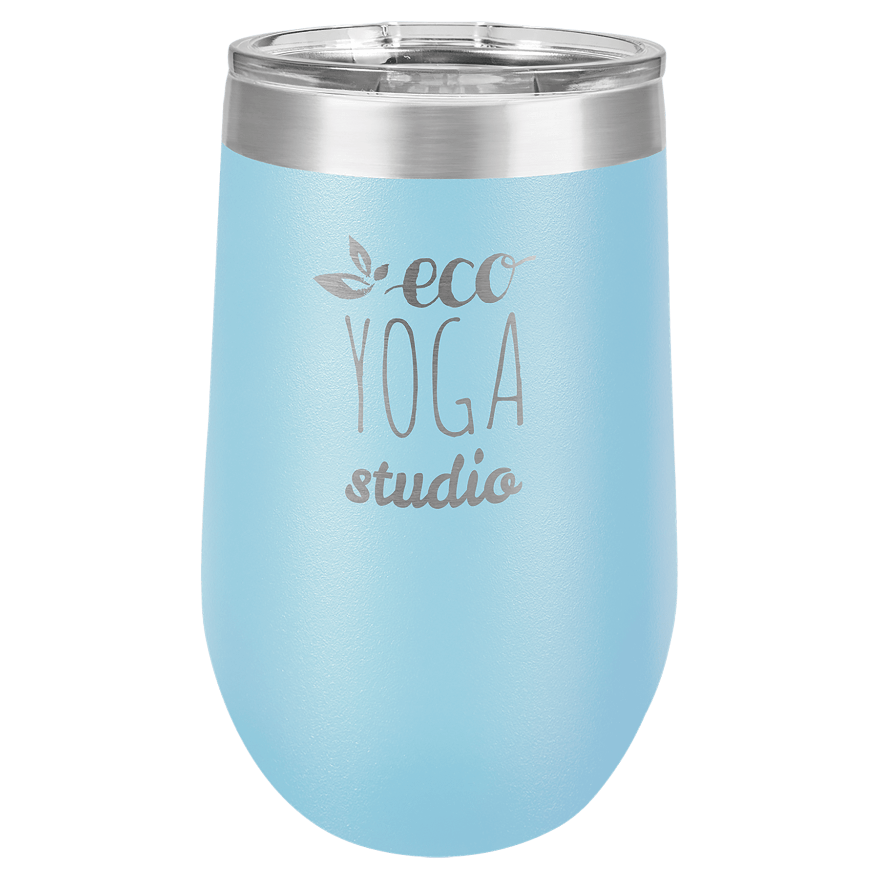 Sky Blue Tumbler Travel Mug with Custom Logo