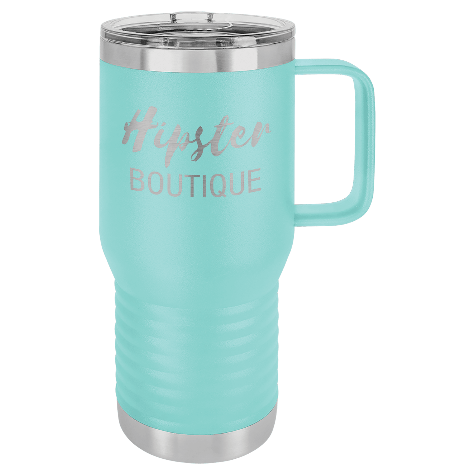 Teal Insulated Tumbler Mug with Custom Logo