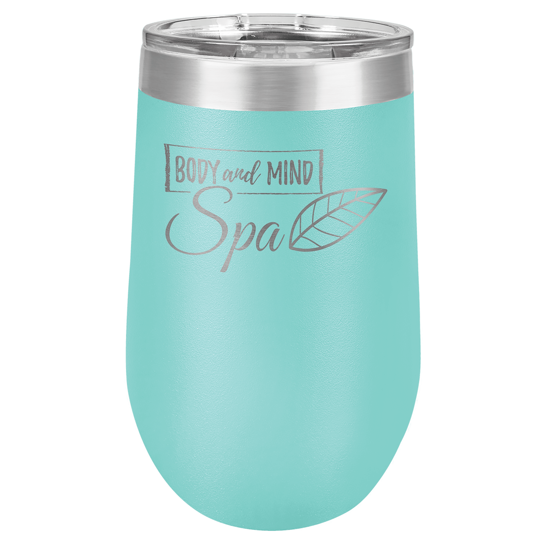Teal Tumbler Travel Mug with Custom Logo