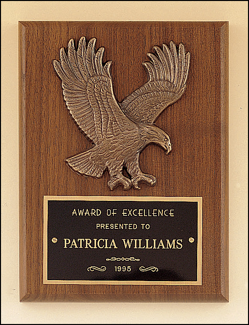 Walnut Plaque with Eagle Casting
