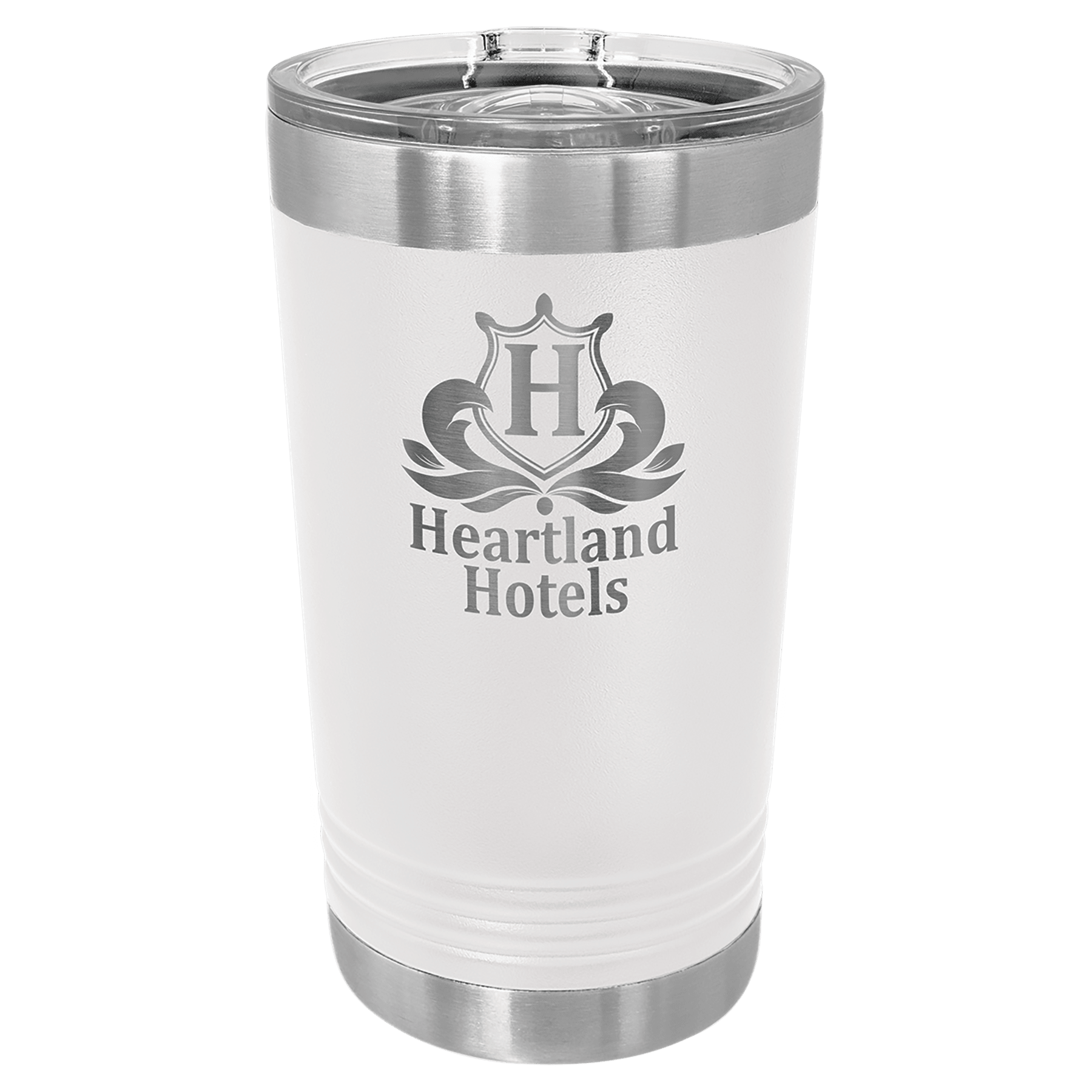 White Stainless Steel Insulated Tumbler with Custom Logo