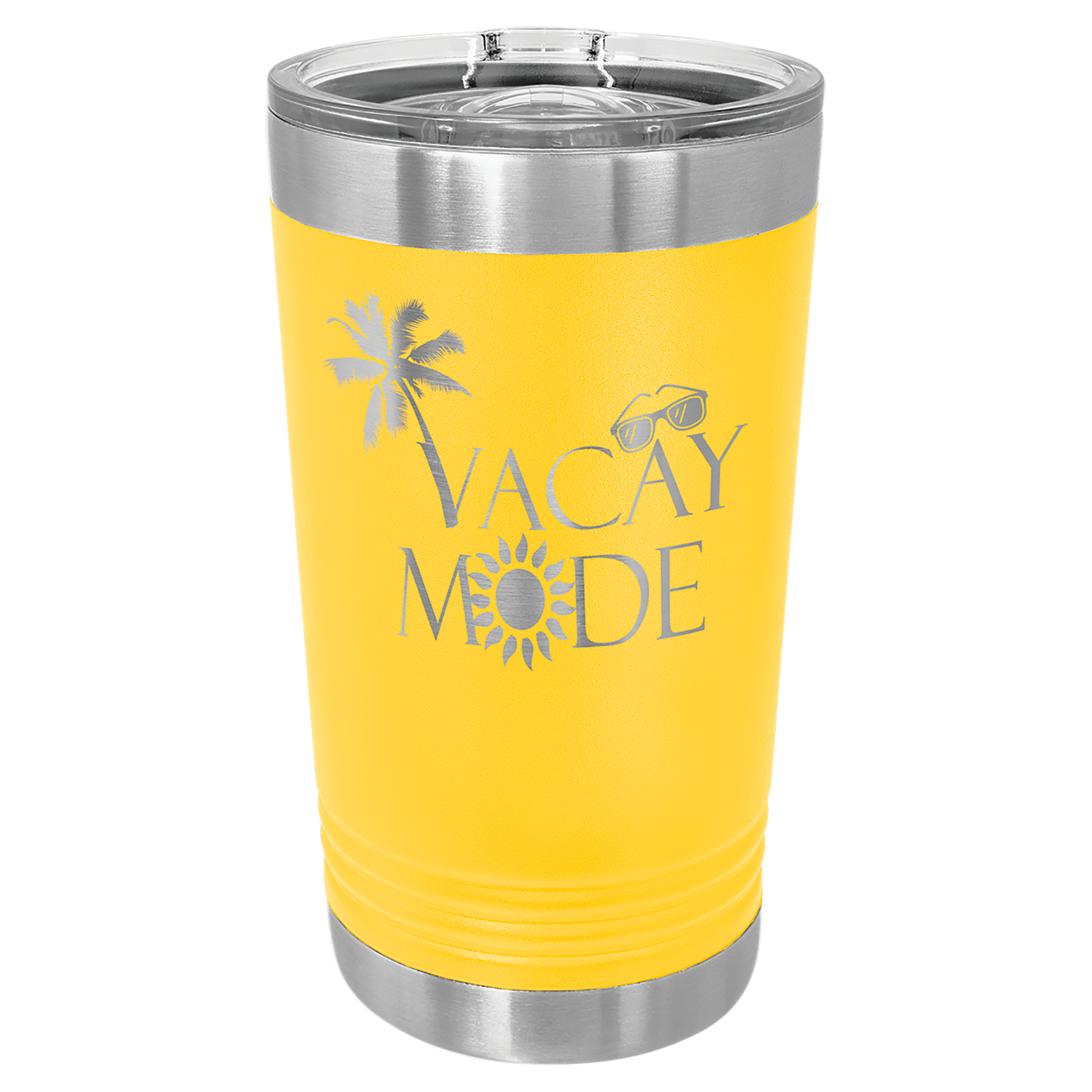 Yellow Stainless Steel Insulated Tumbler with Custom Logo