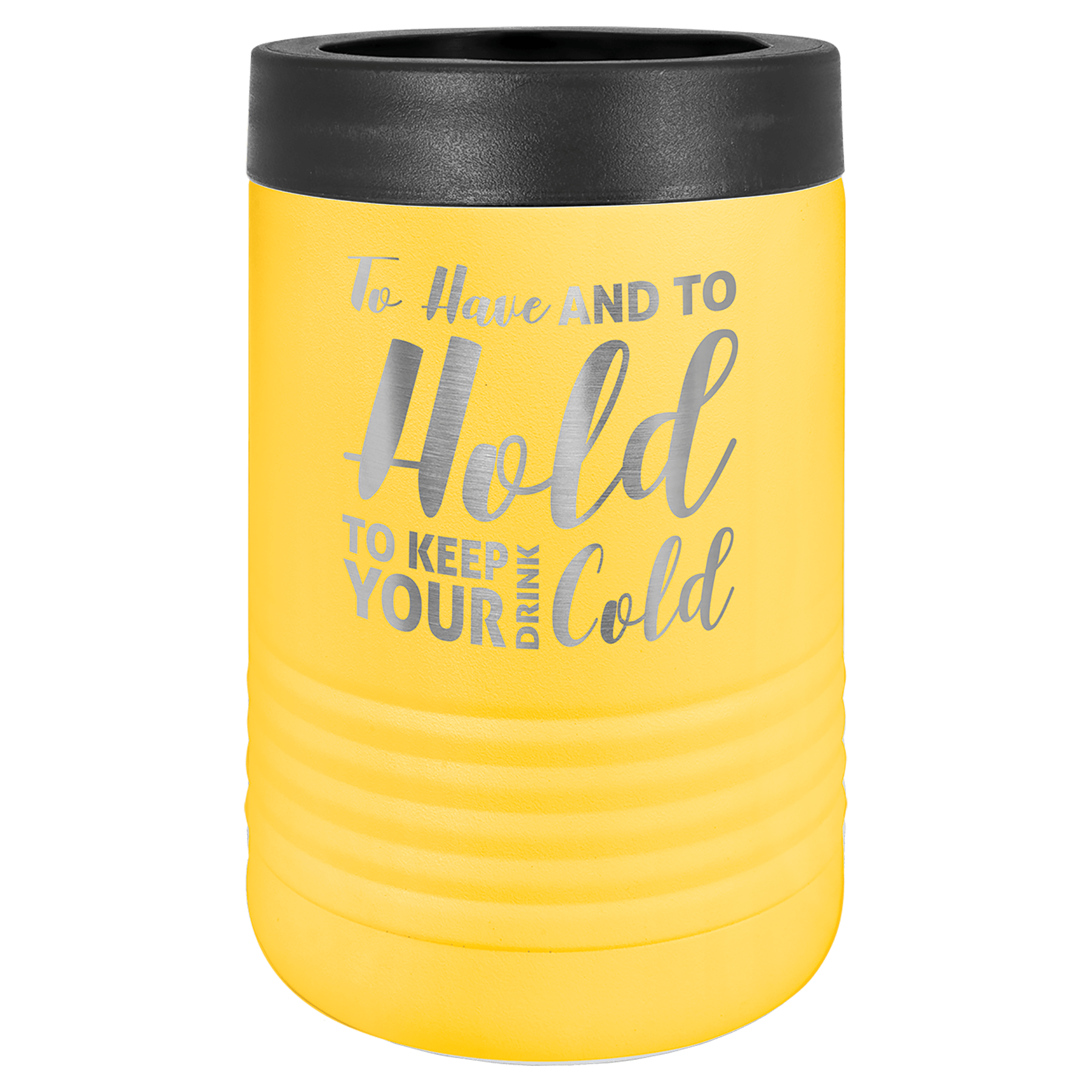 Yellow Stainless Steel Insulated Tumbler with Custom Text Engraving