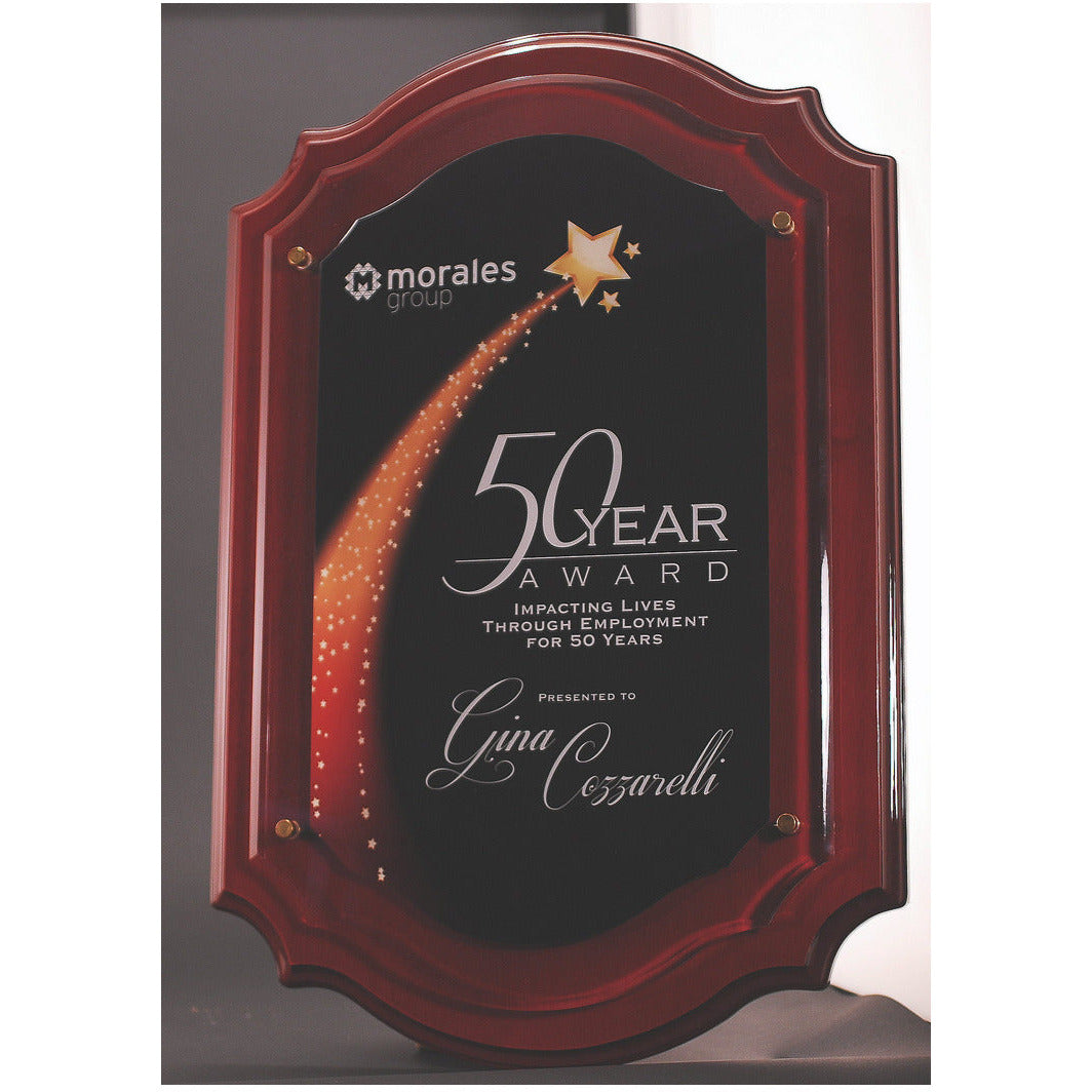 Scalloped Edge Plaque Award