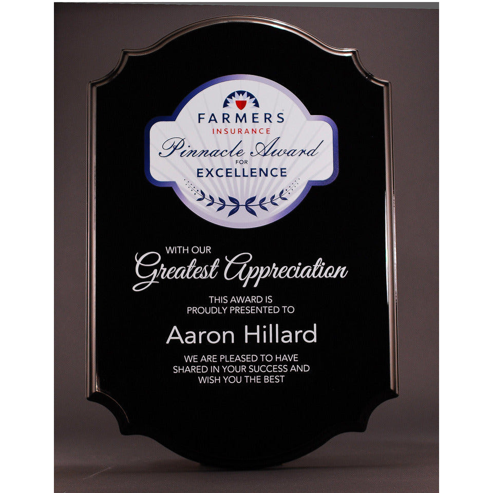 Scalloped Edge Plaque Award