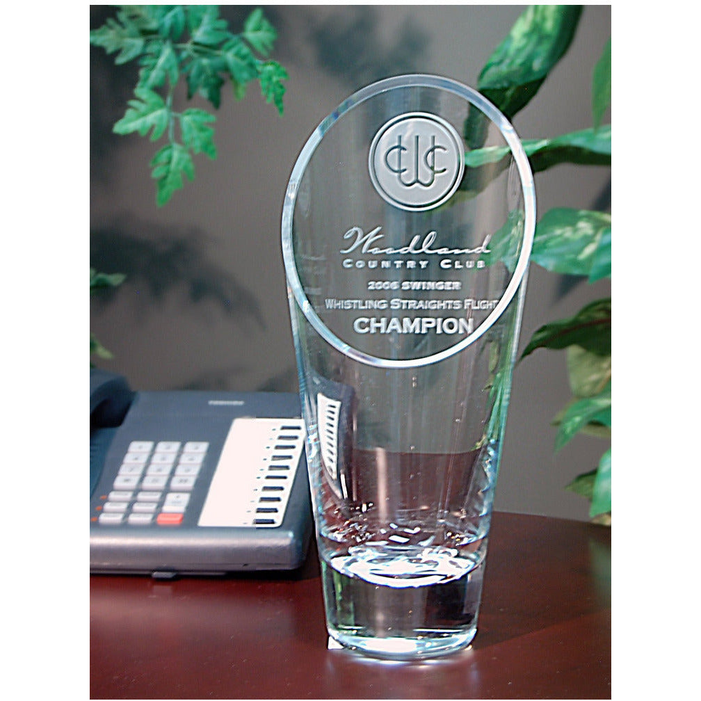 Slant Top Glass Vase Award