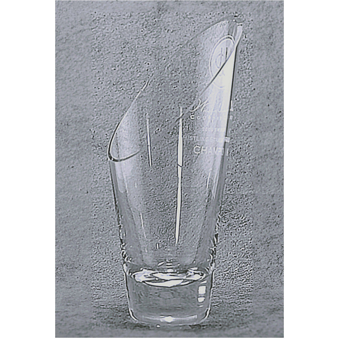 Slant Top Glass Vase Award