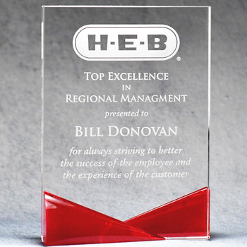 Clear Crystal with Bow-Tie Blue & Red Accents   ÂÂ