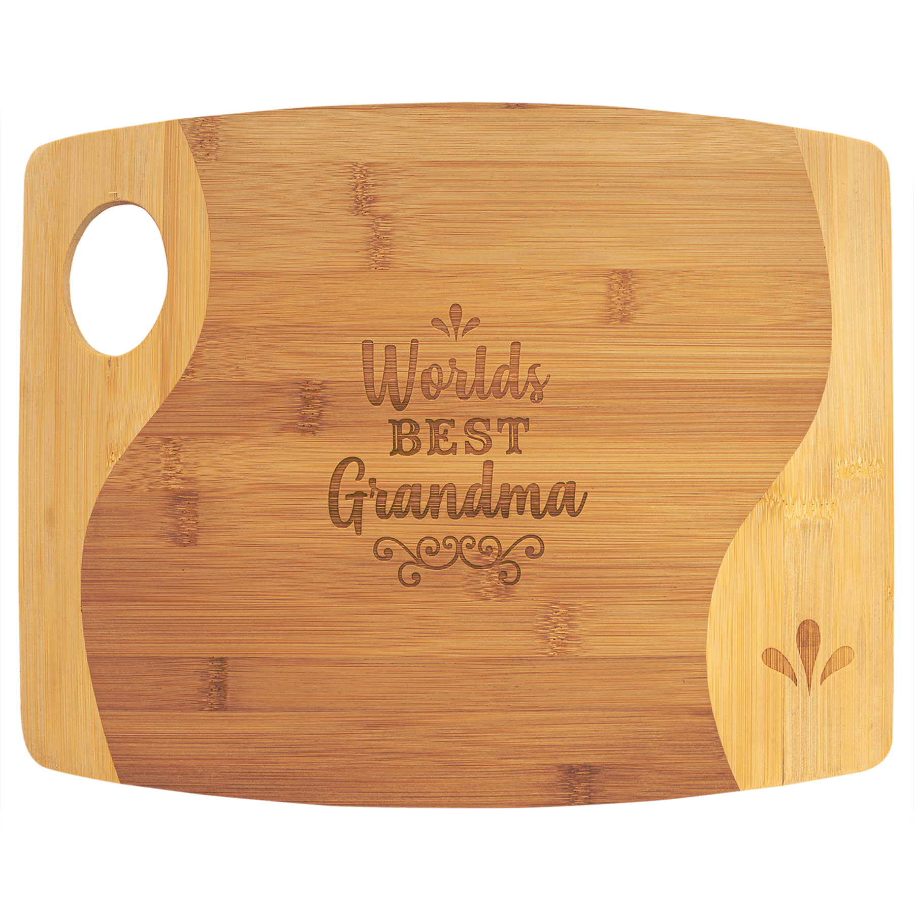 Best Grandma Wooden Cutting Board with Handle 