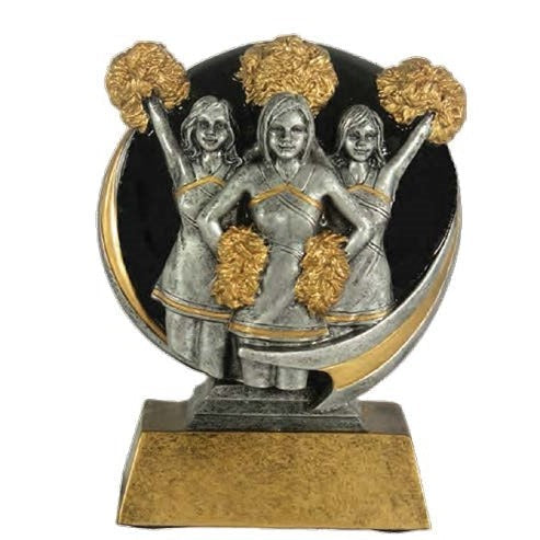 Cheerleader Sculpture Award Black background