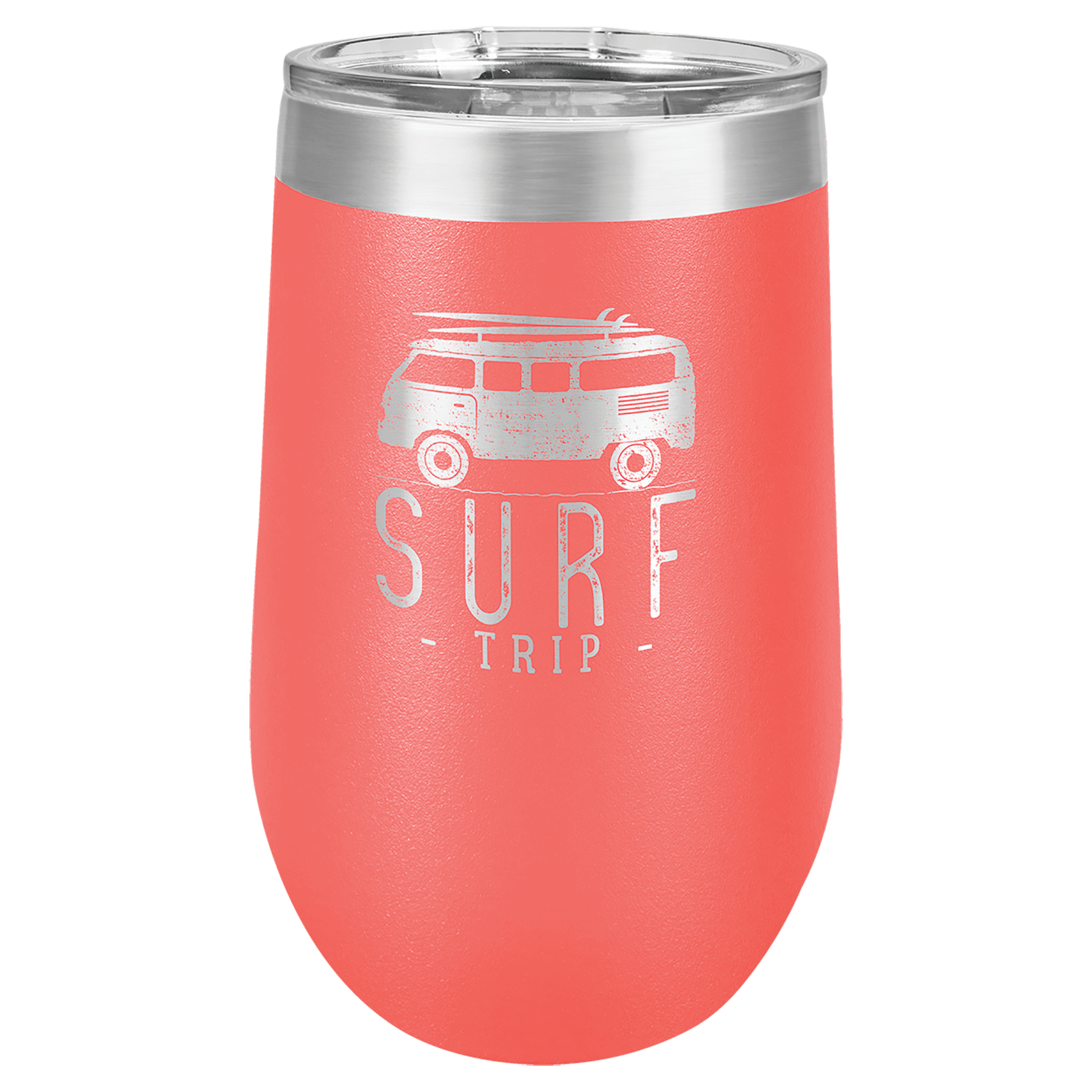 Coral Tumbler Travel Mug with Custom Logo 