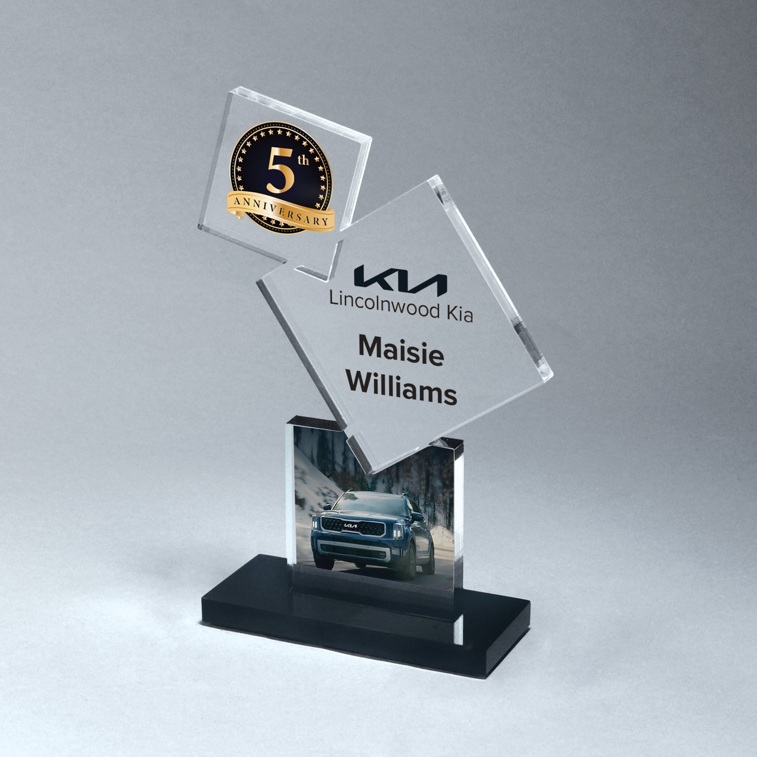 Custom Diamond Acrylic Award