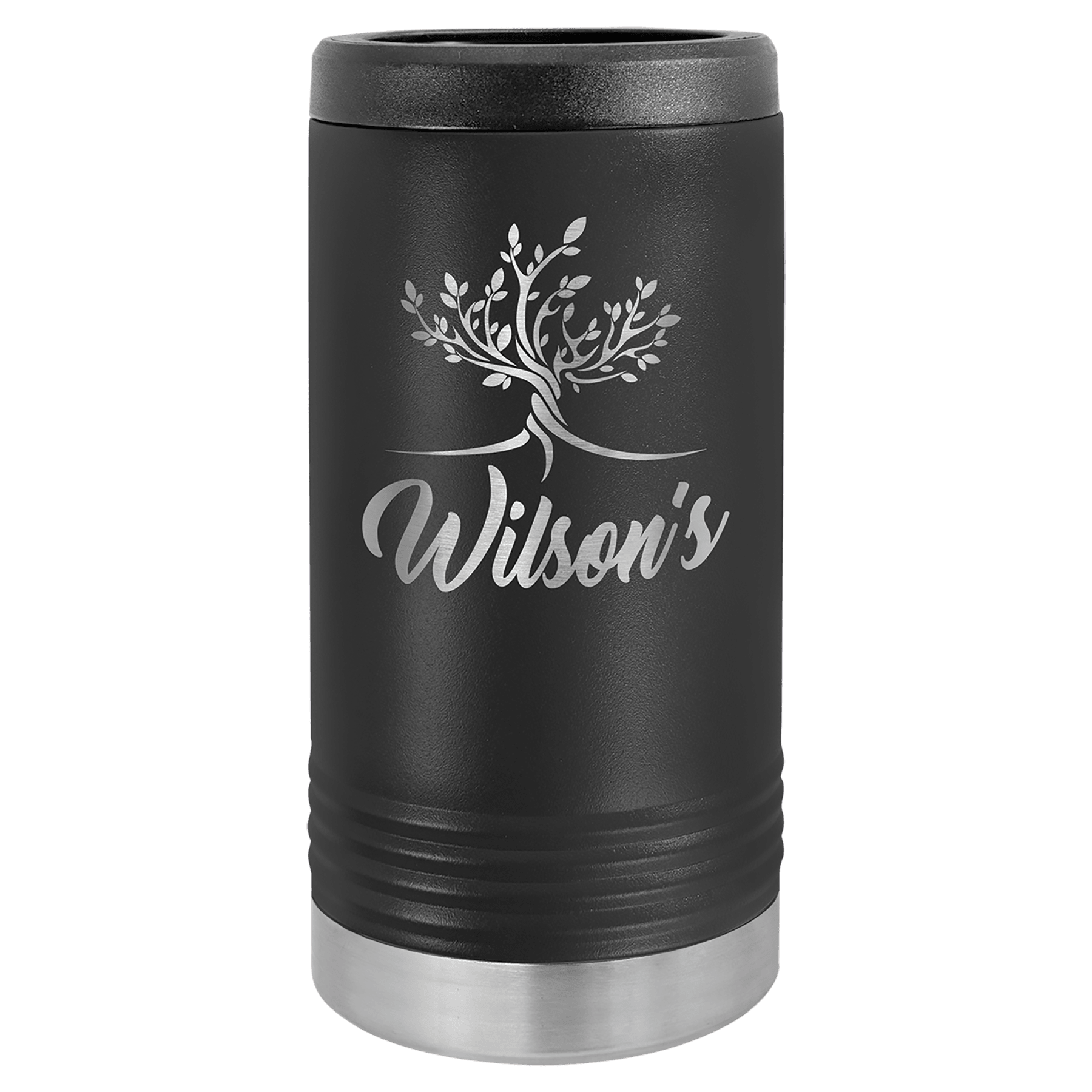 Custom Engraved Black Stainless Steel Insulated Tall Tumbler