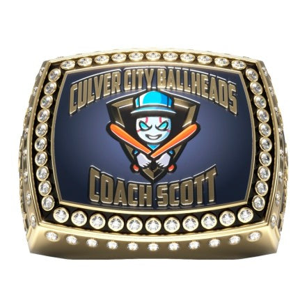 Custom Gold Ring Award with picture