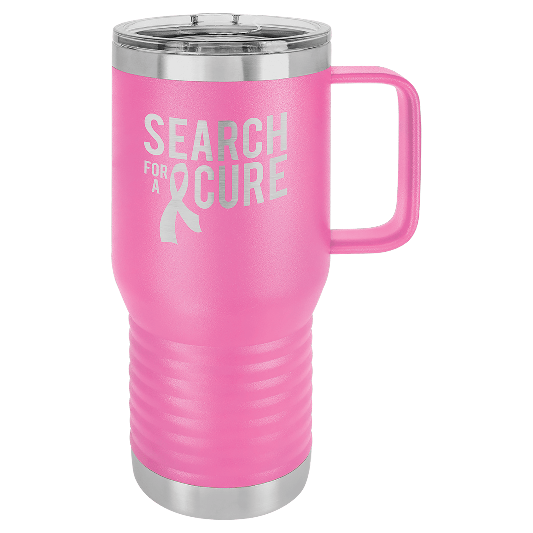 Light Pink Insulated Tumbler Mug with Custom Logo
