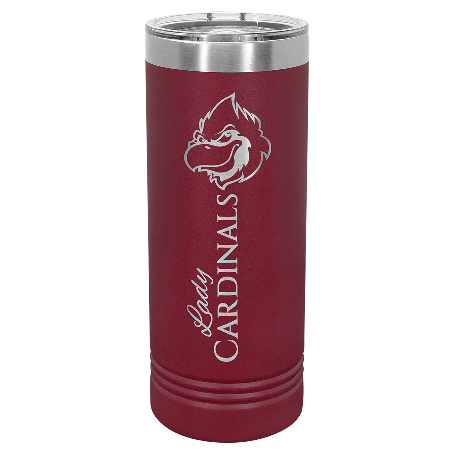 Maroon Insulated Stainless Steel Tumbler Bottle with Custom Engraved Logo