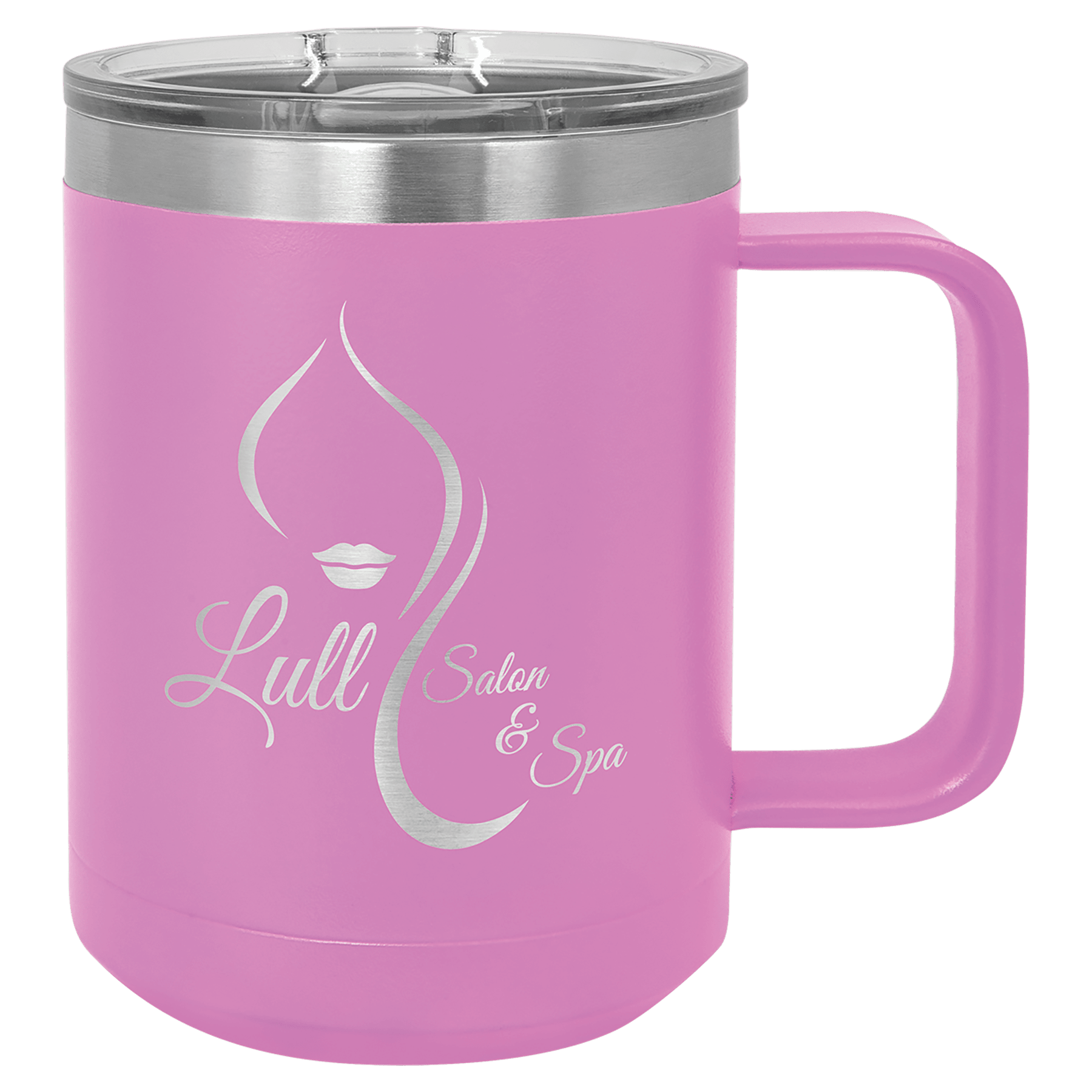 Pink Insulated Stainless Steel Tumbler Mug with Custom Logo