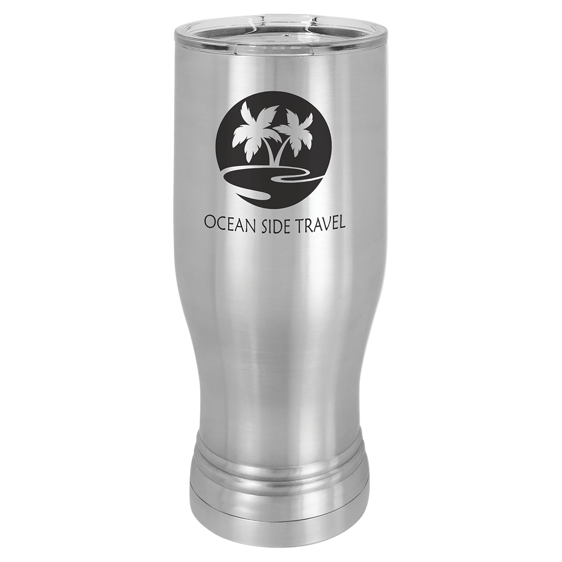 Silver Insulated Tumbler Mug with Custom Logo
