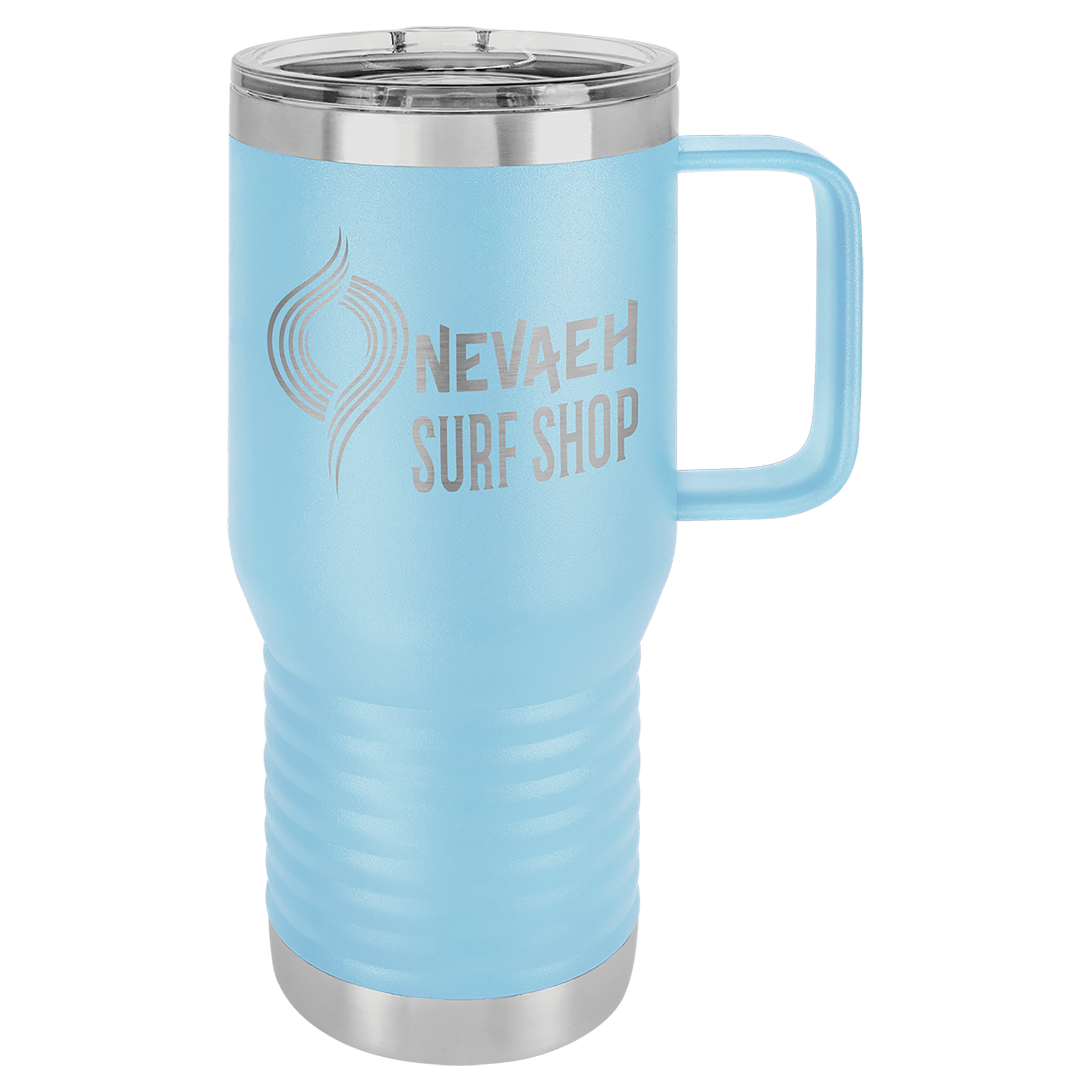 Sky Blue Insulated Tumbler Mug with Custom Logo