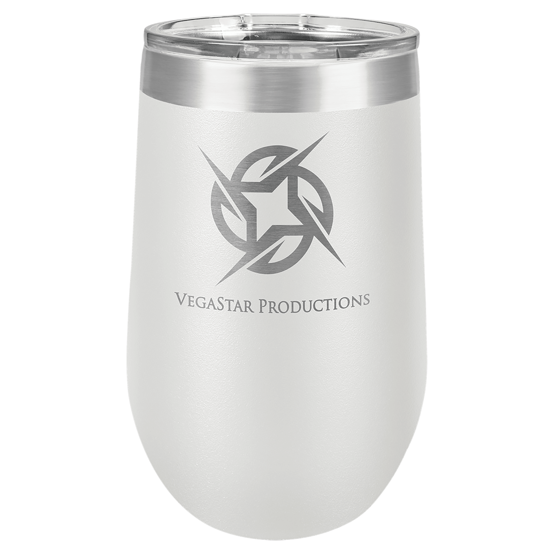 White Tumbler Travel Mug with Custom Logo 